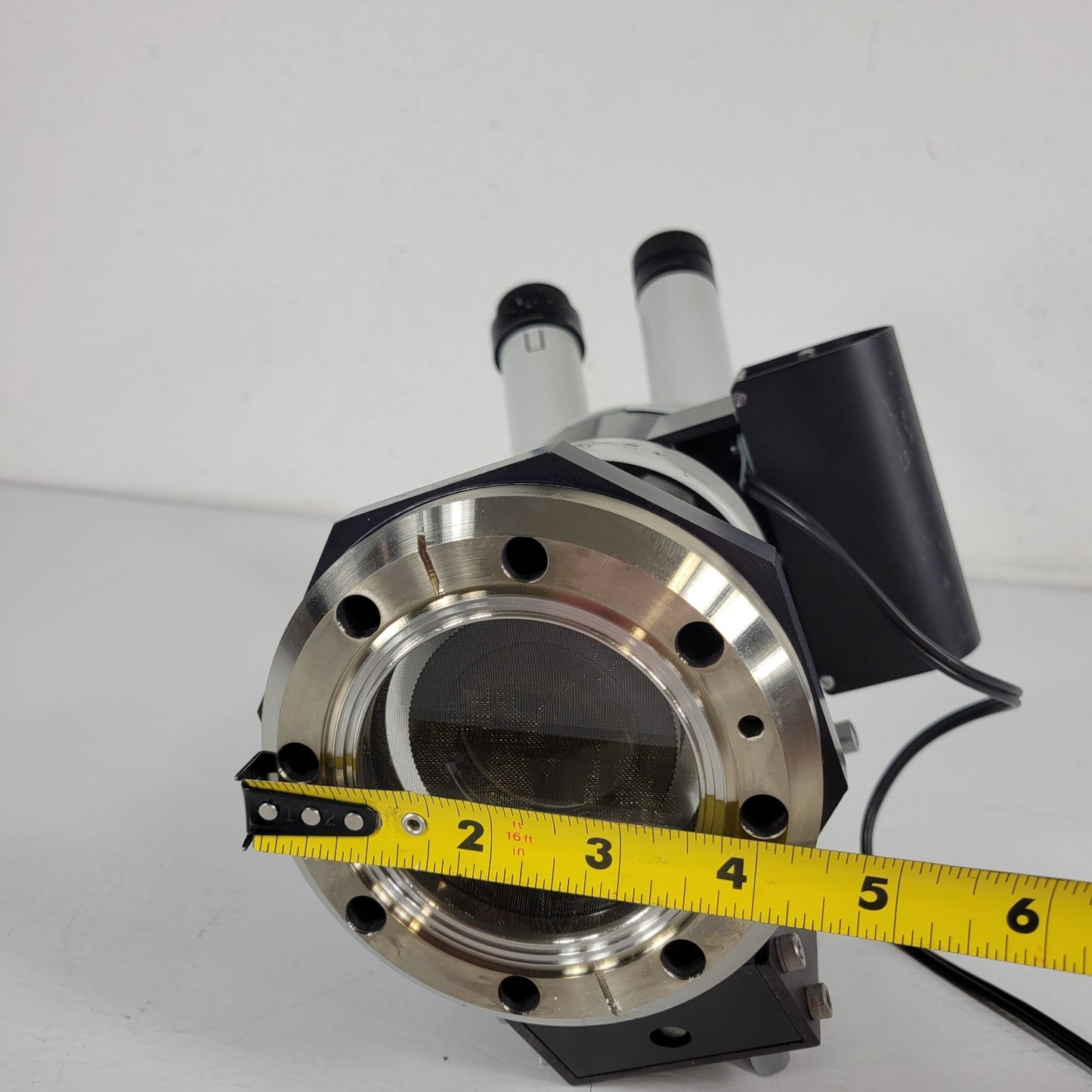 Wild M5A Stereo Zoom Microscope Viewport High Vacuum UHV 4.5" CF Flange DN63CF