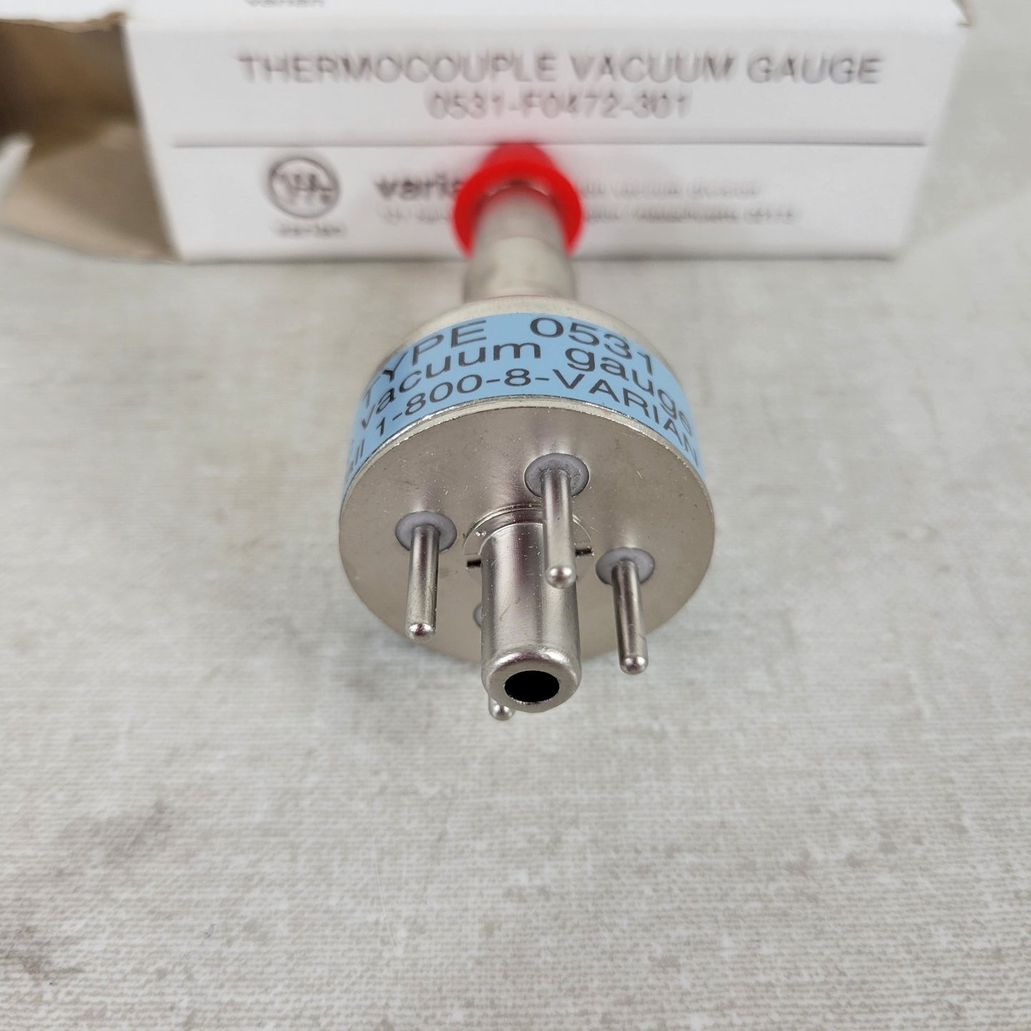 Agilent Varian 0531-F0472-301 Thermocouple Type 0531 Vacuum Preassure Gauge HV