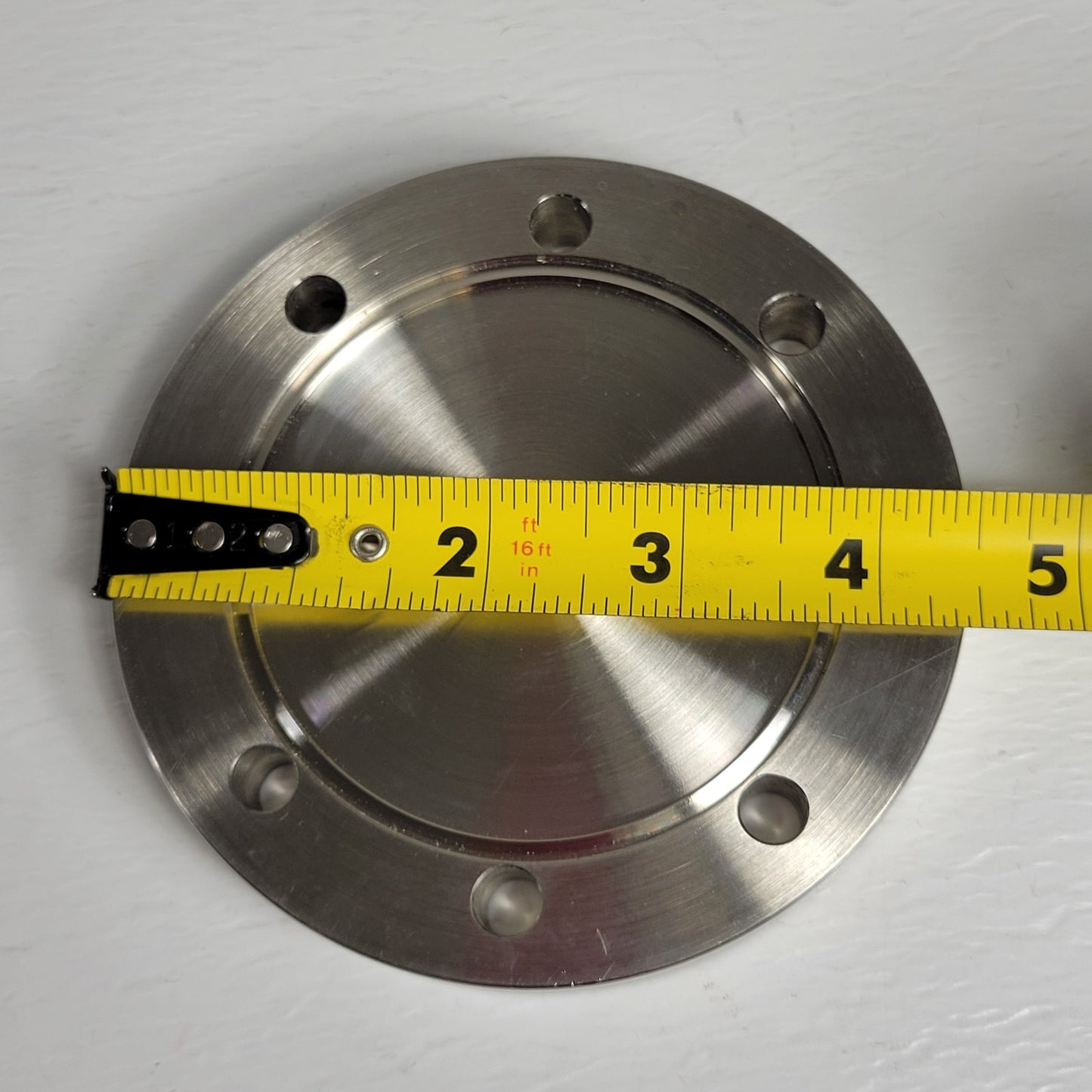 Huntington Labs DN63CF 4.5" CF Blank Flange Non-Rotatable SS Conflat High Vacuum
