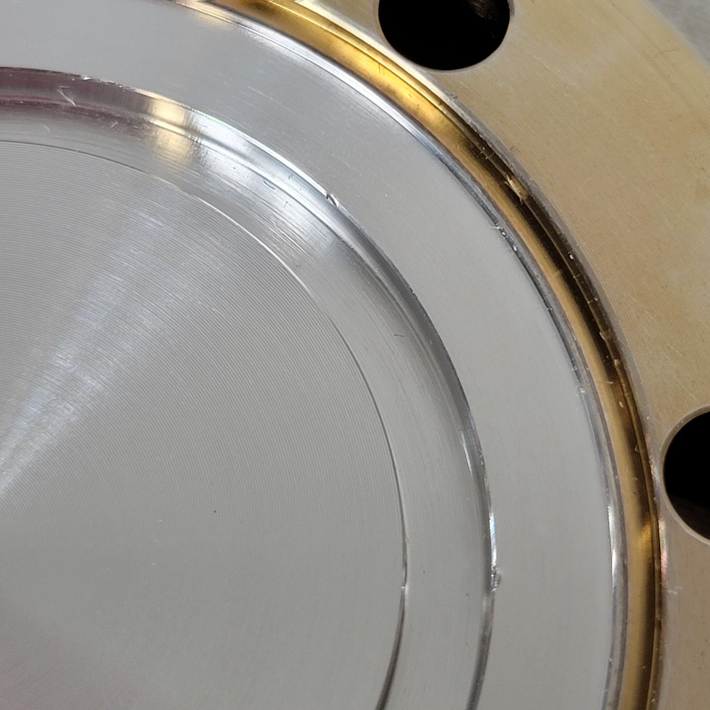 Balzers DN63CF 4.5" CF Blank Flange Non-Rotatable SS Conflat High Vacuum