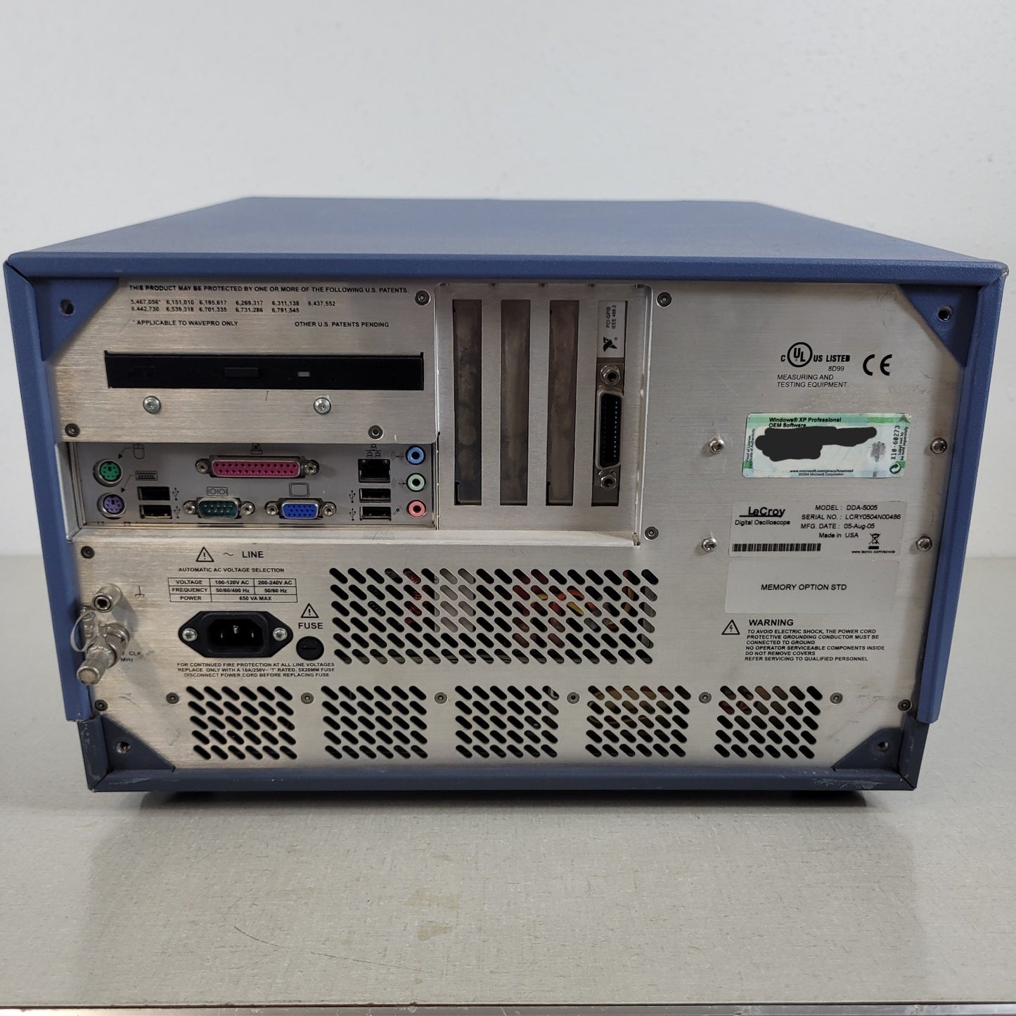 TESTED LeCroy DDA-5005 XL 5GHz Oscilloscope Quad-Channel 10GS/s Upgraded to SSD
