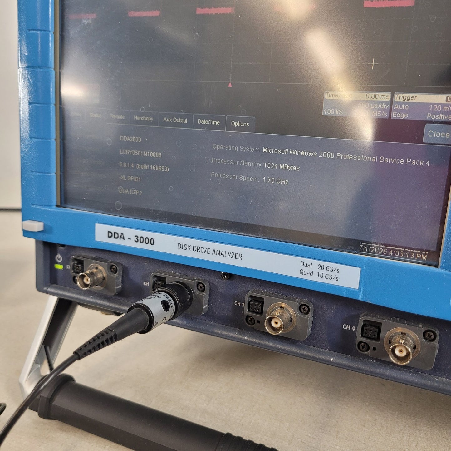 TESTED -3 CHANNELS ONLY- LeCroy DDA-3000 Disk Drive Analyzer 3 GHz Oscilloscope