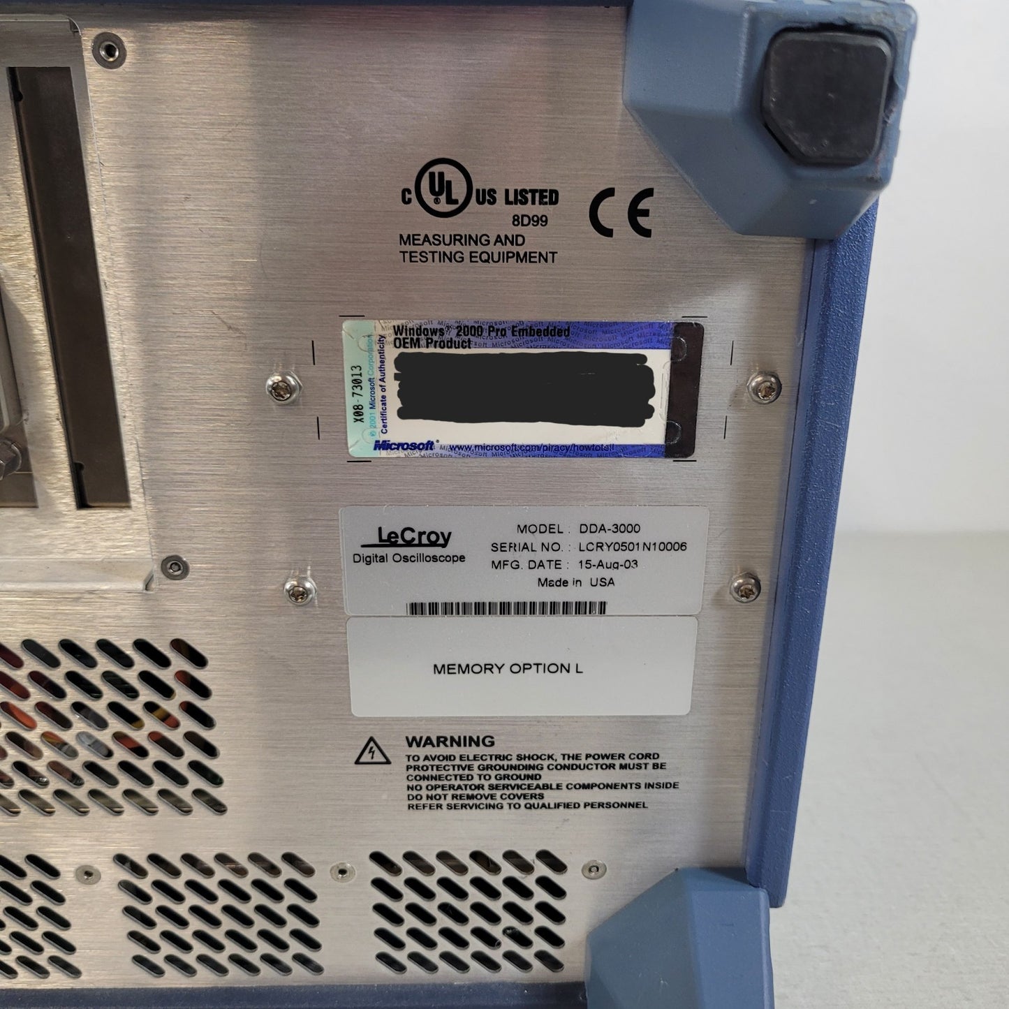 TESTED -3 CHANNELS ONLY- LeCroy DDA-3000 Disk Drive Analyzer 3 GHz Oscilloscope