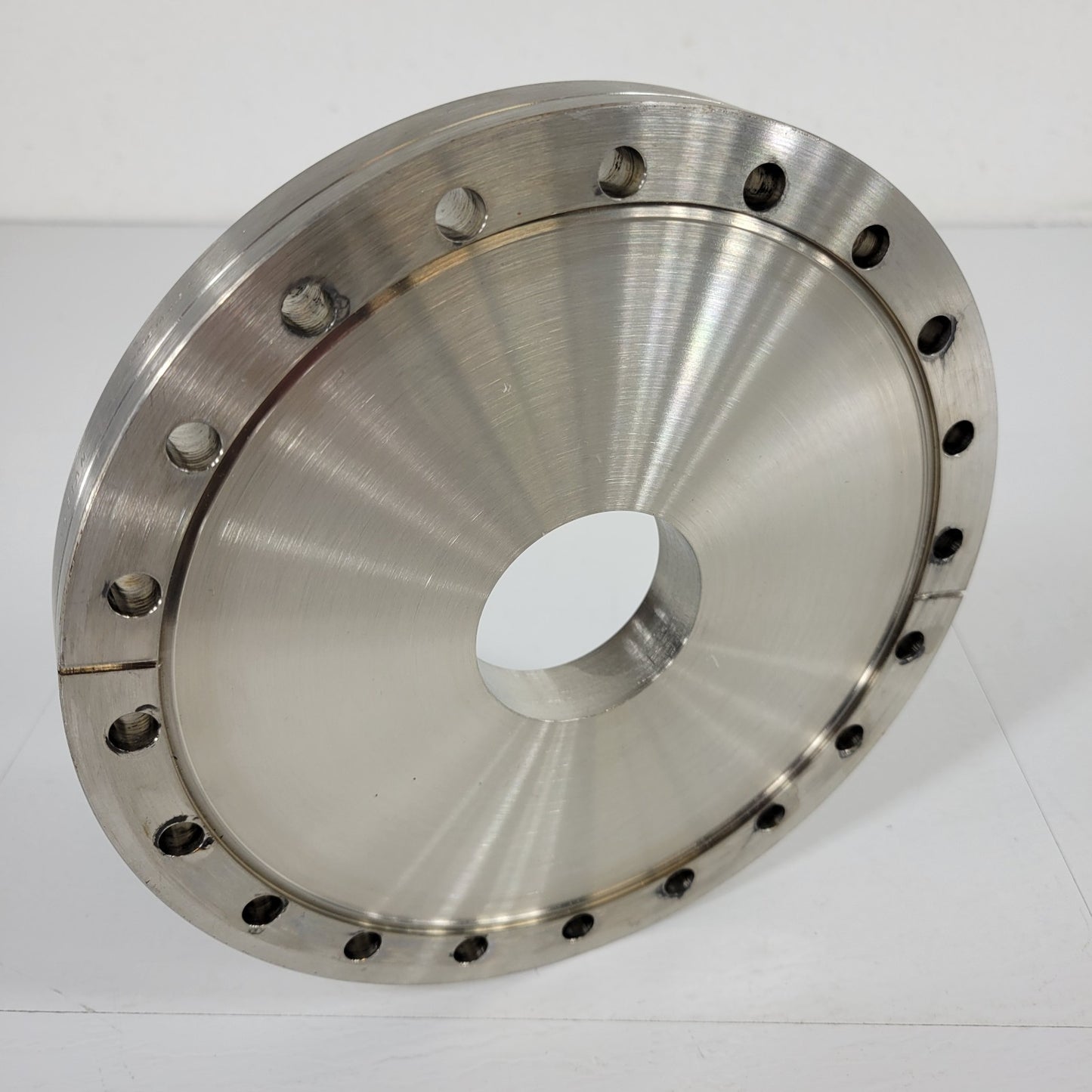 Varian DN160CF 8" Zero-Length Adaper High Vacuum DN63CF 4.5" Rubber Seal Flange
