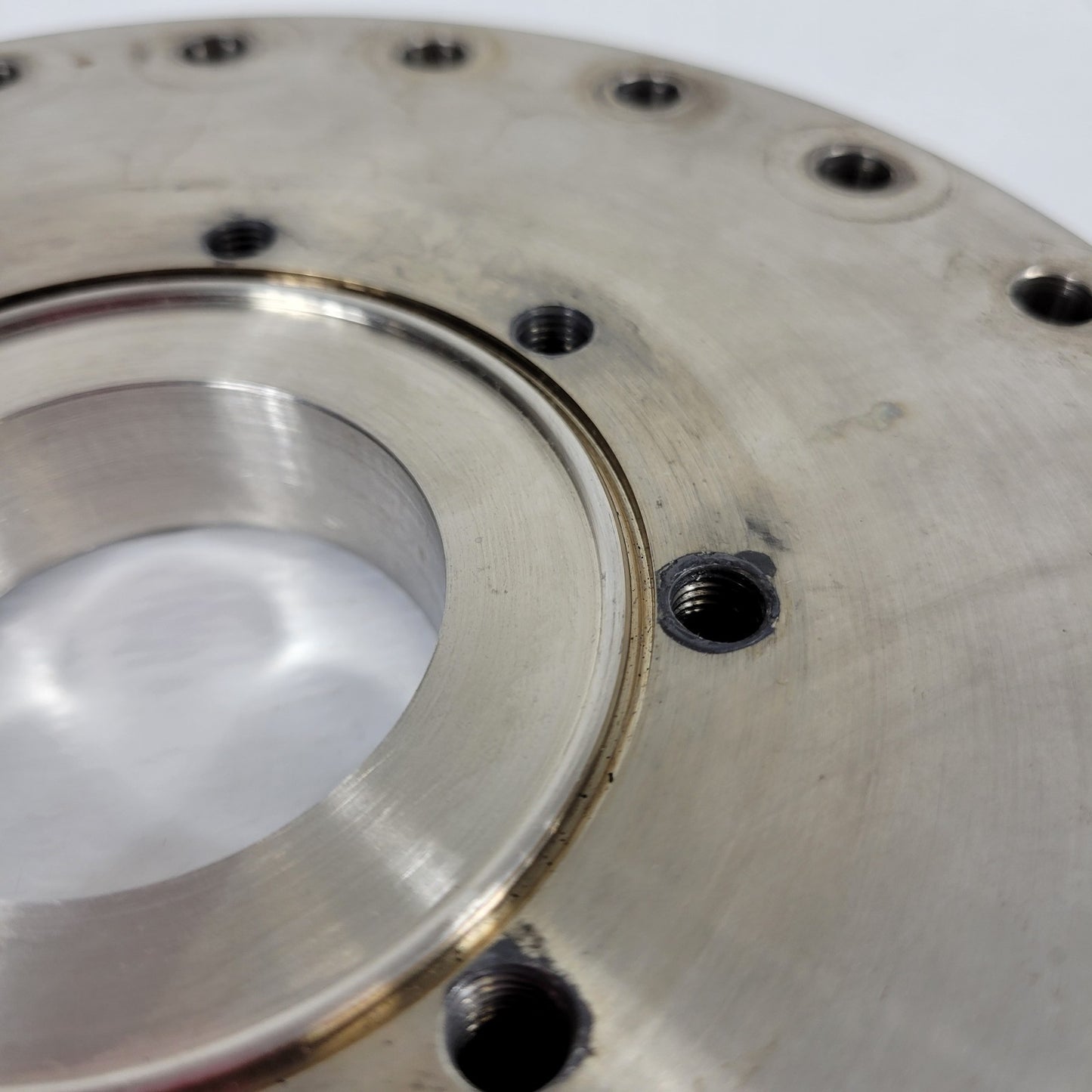 Varian DN160CF 8" Zero-Length Adaper High Vacuum DN63CF 4.5" Rubber Seal Flange