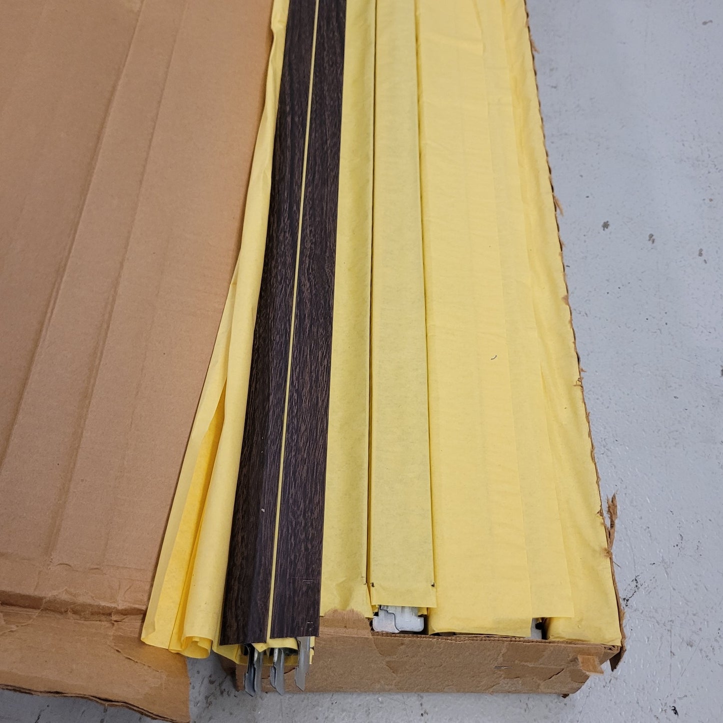 Armstrong 7022B Walnut Wood Grain 4' Drop Ceiling Cross Tee Box Of 60 Pieces