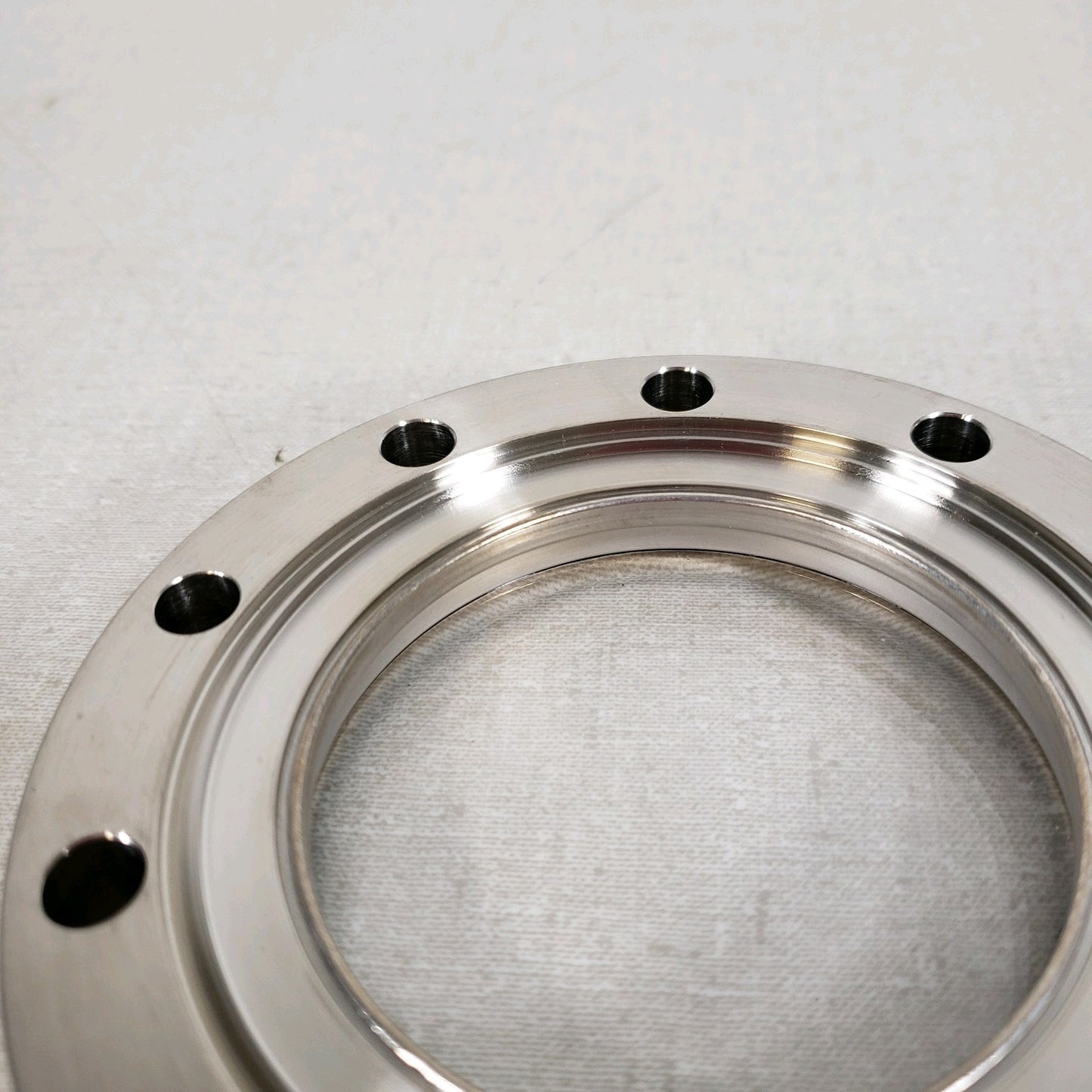 Huntington Labs 4.62" CF Conflat Quartz Viewport DN75CF High Vacuum 2-5/8" Port