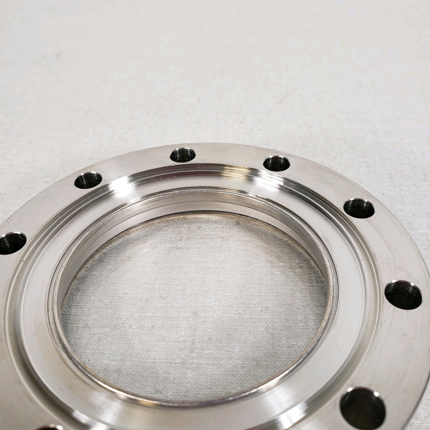 Huntington Labs 4.62" CF Conflat Quartz Viewport DN75CF High Vacuum 2-5/8" Port