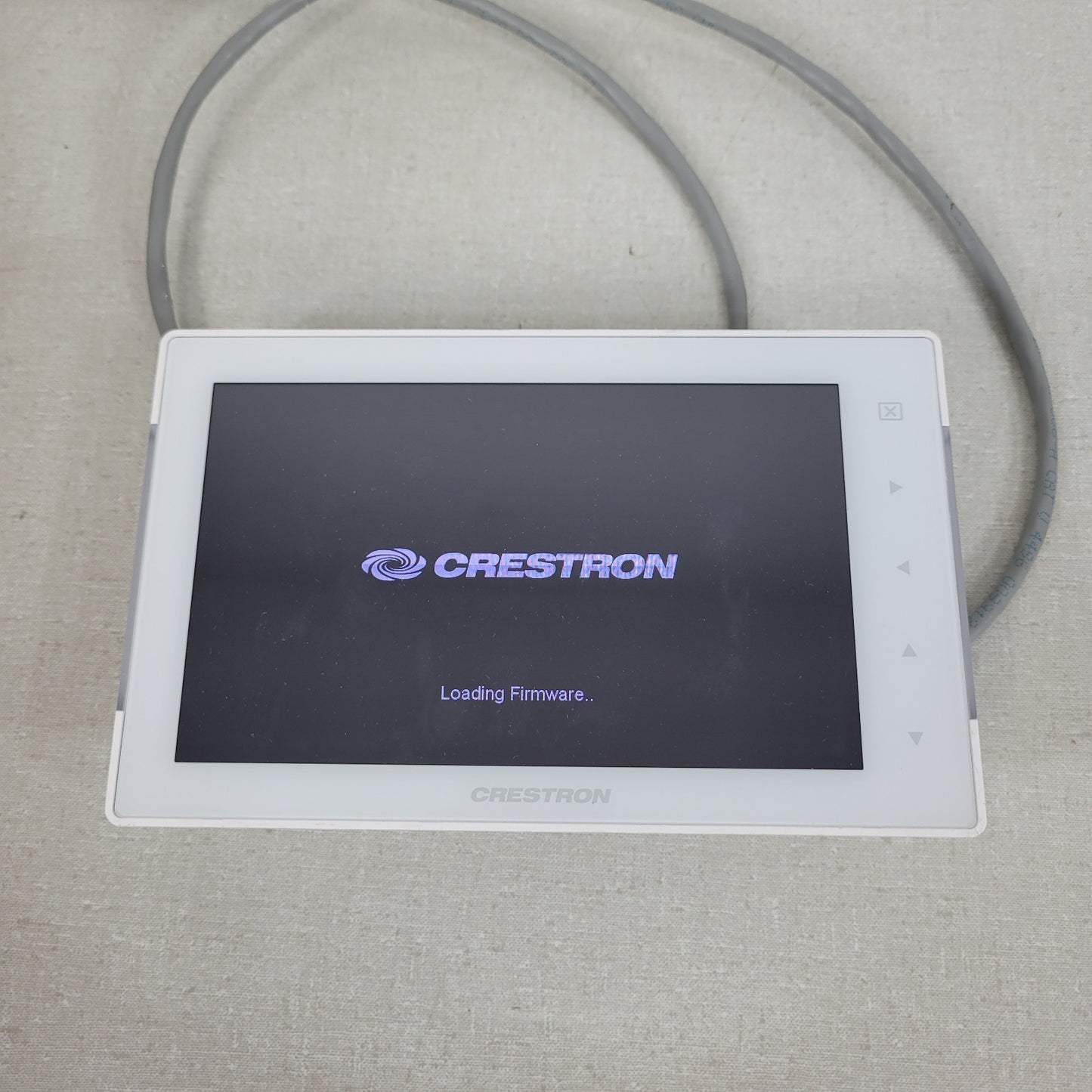 Crestron TSS-752-W-S Room Scheduling Touchscreen White 7 inch Panel Tested Power
