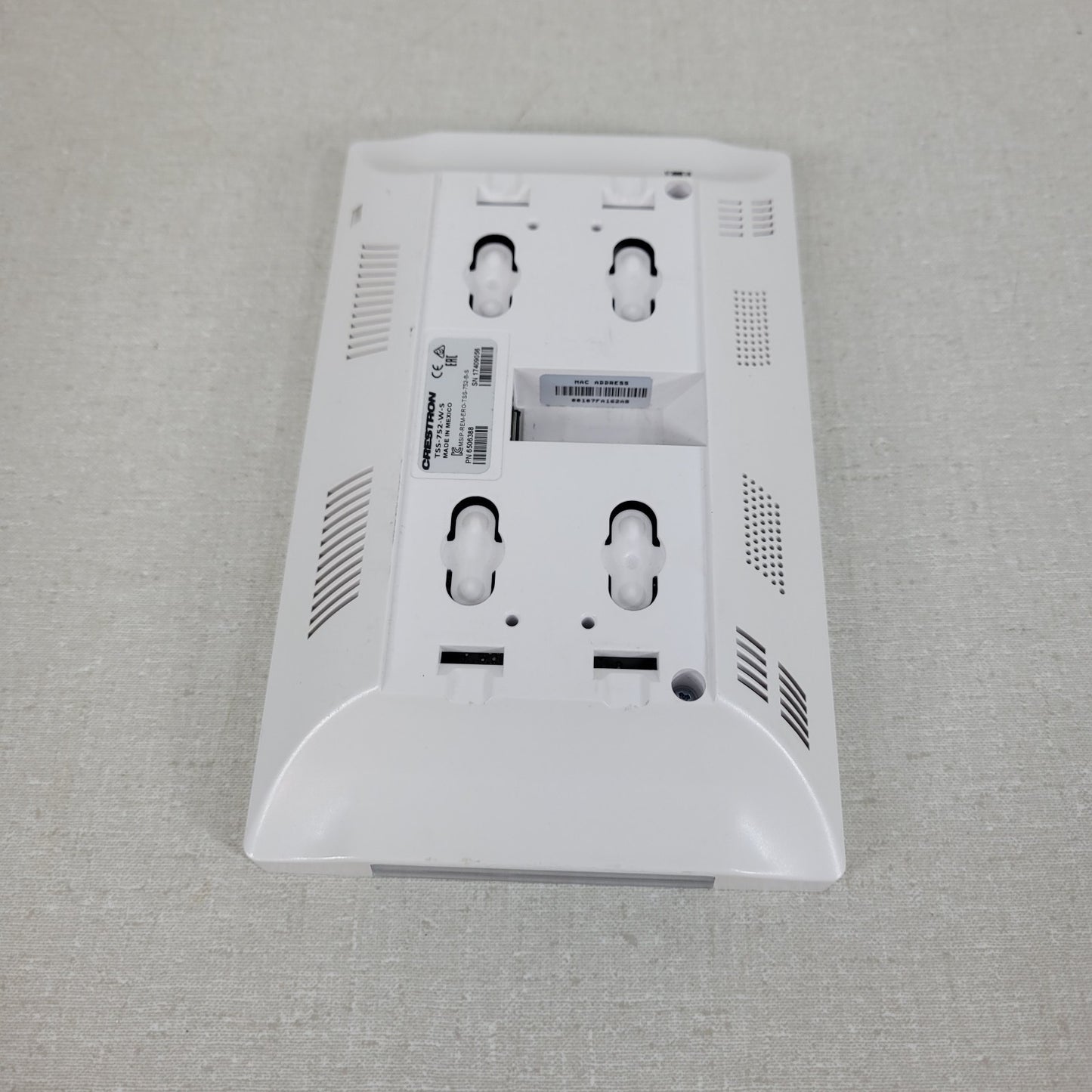 Crestron TSS-752-W-S Room Scheduling Touchscreen White 7 inch Panel Tested Power