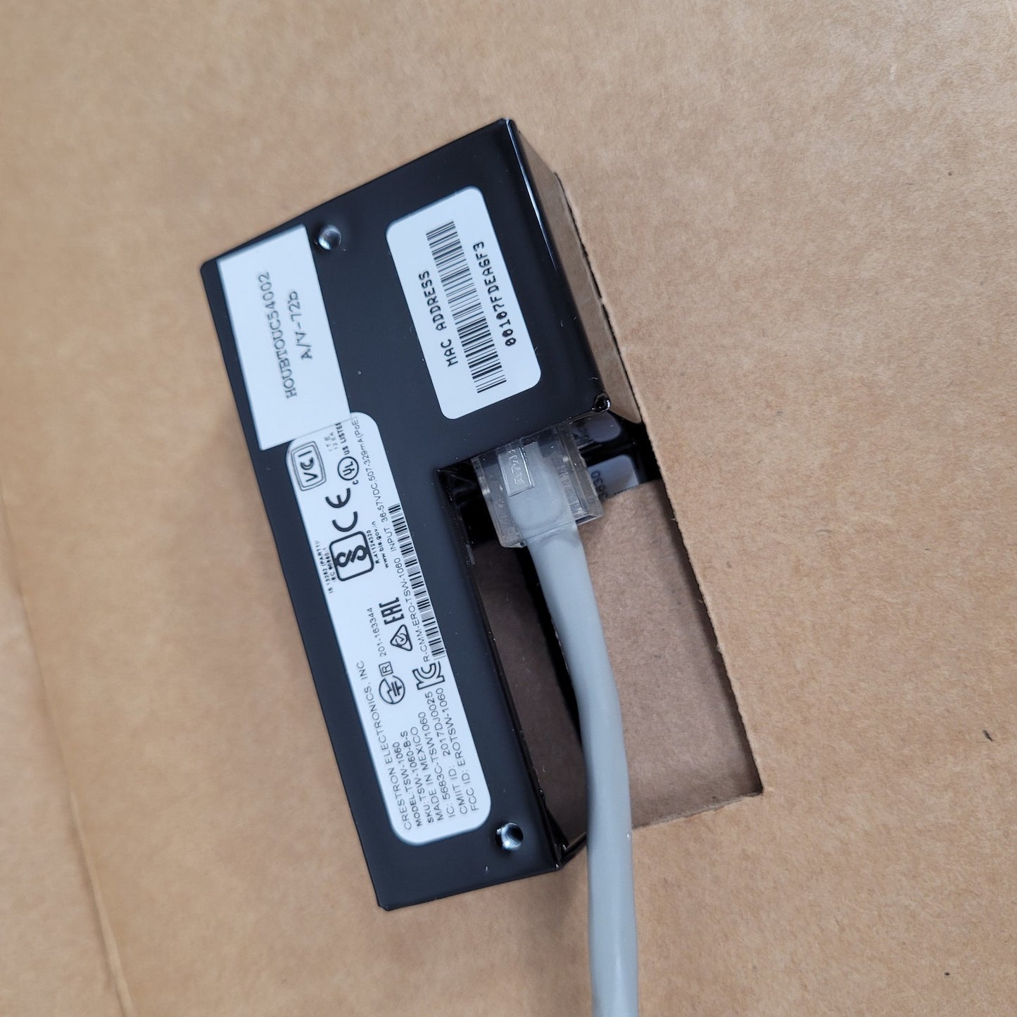 *FOR PARTS* Crestron TSW-1060-B-S Wall Mount Touchscreen 10.1 inch Panel No Boot