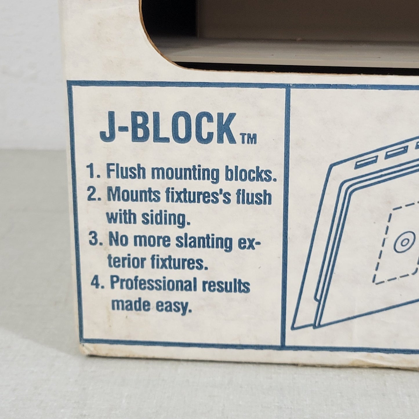Pack Of 10- VI J-Block Flush Mounting Block For Siding Clay Color