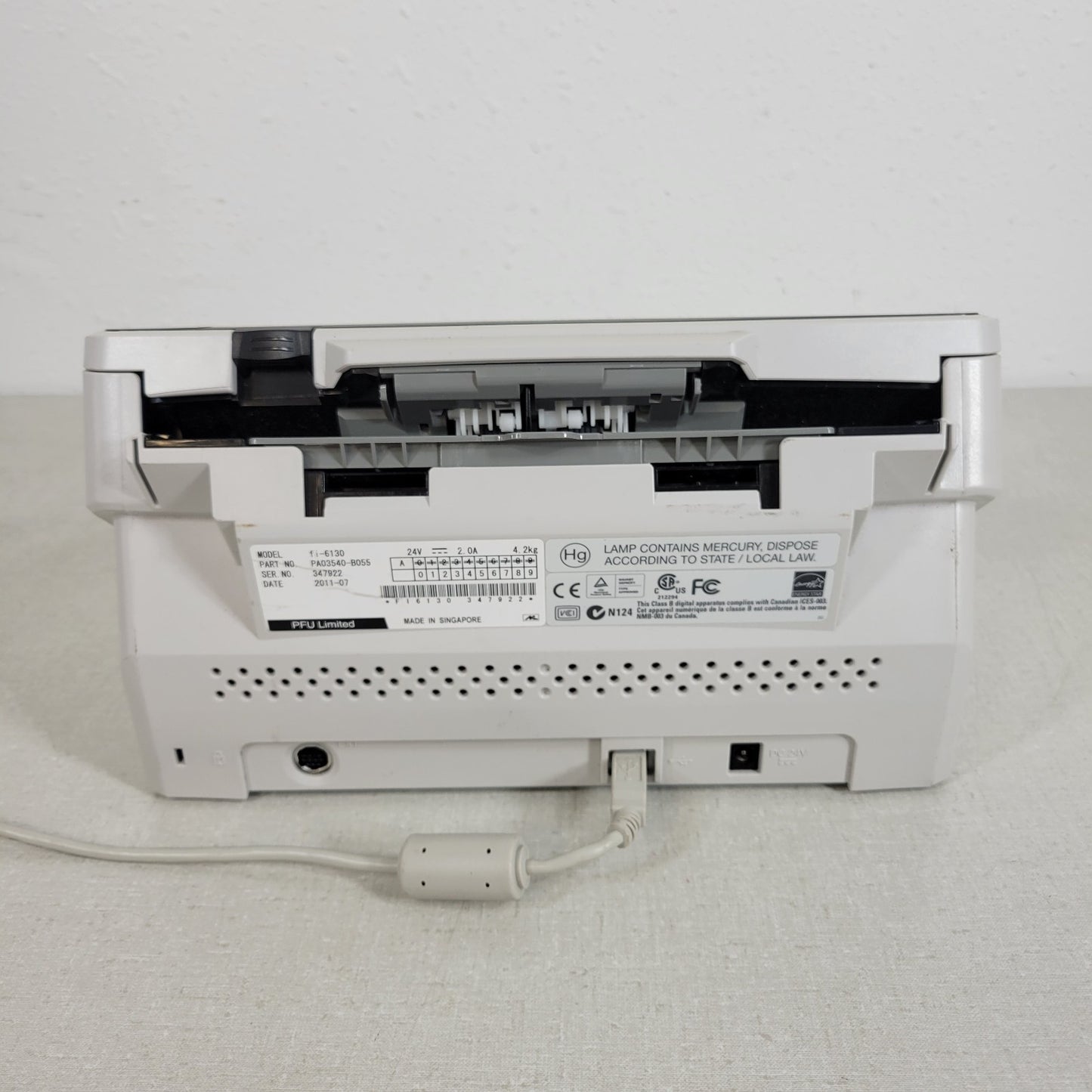 Fujitsu FI-6130 Compact Desktop Duplex Color ADF Sheet Fed Document Scanner