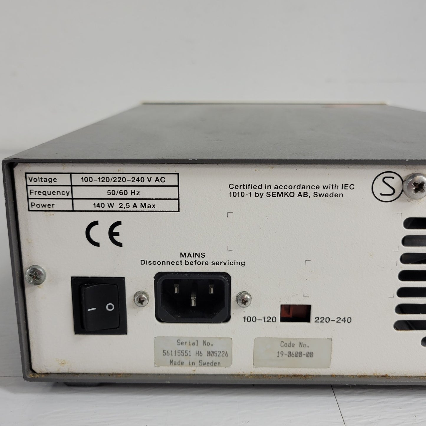 Tested Works Pharmacia EPS 600 Biotech Electrophoresis Power Supply 19-0600-00