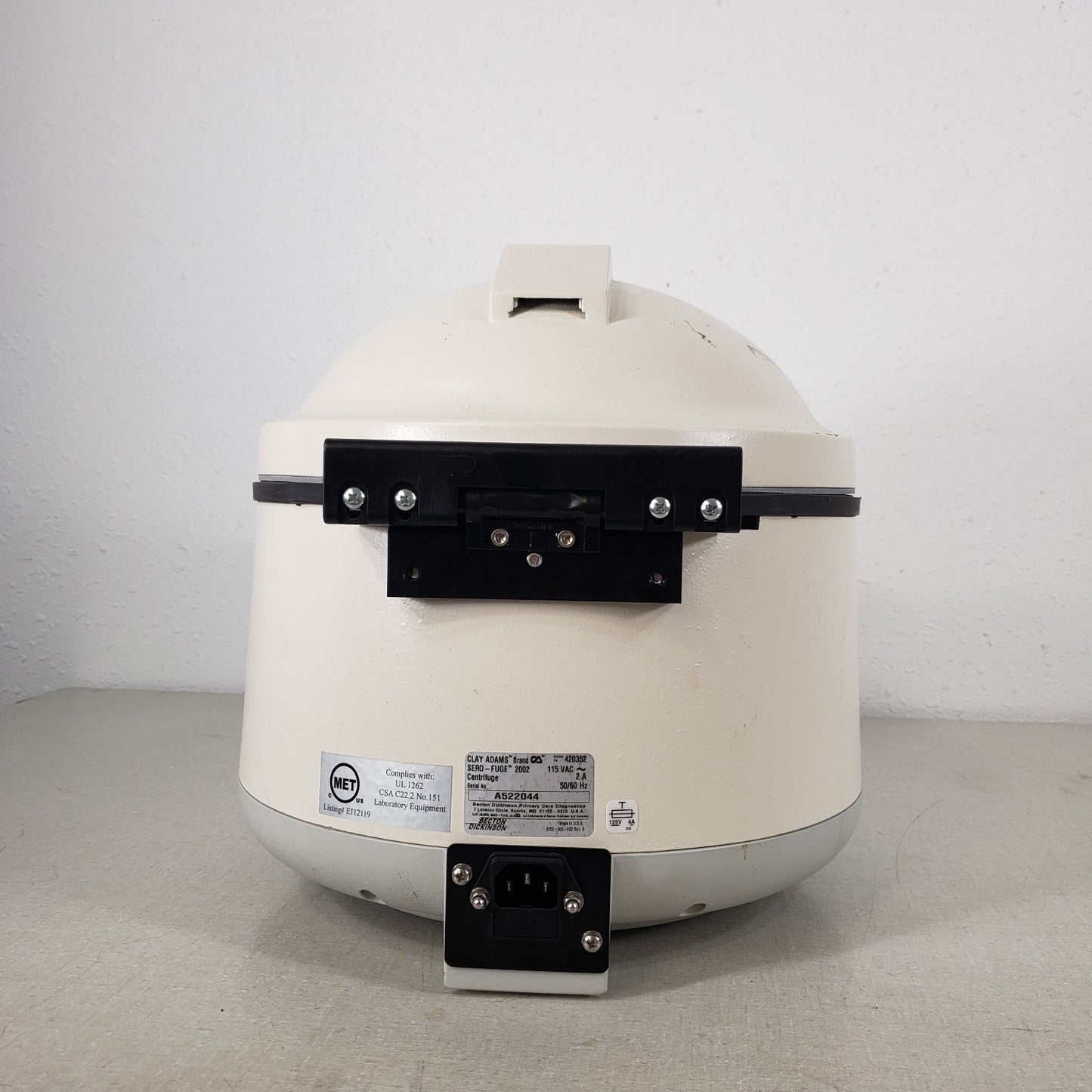 Tested Works Clay Adams BD Sero Fuge Centrifuge DOM 2002 420352 W/ 12 Rotor