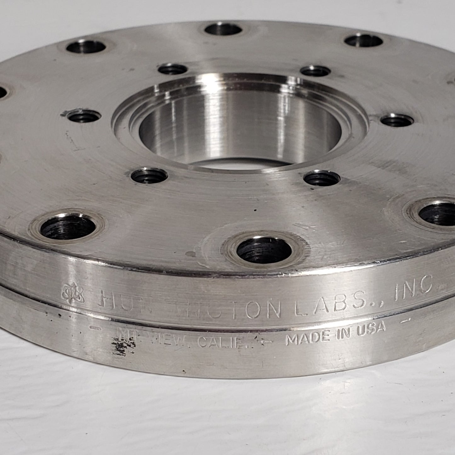 Huntington 4.62" Conflat DN75CF To 2.75" CF DN35CF Zero-Length Adapter Flange SS