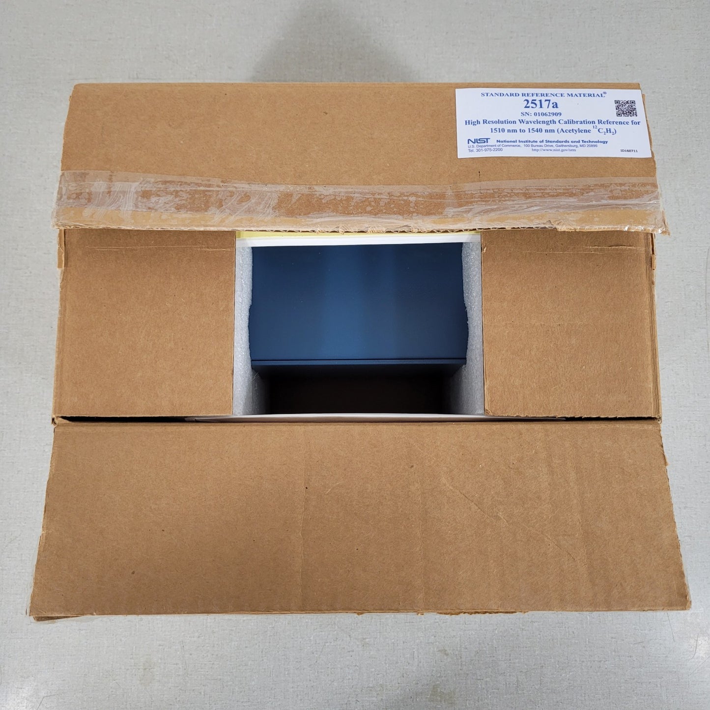 NIST SRM-2517a Hi-Res Wavelength Calibration Reference 1510-1540nm Acetylene