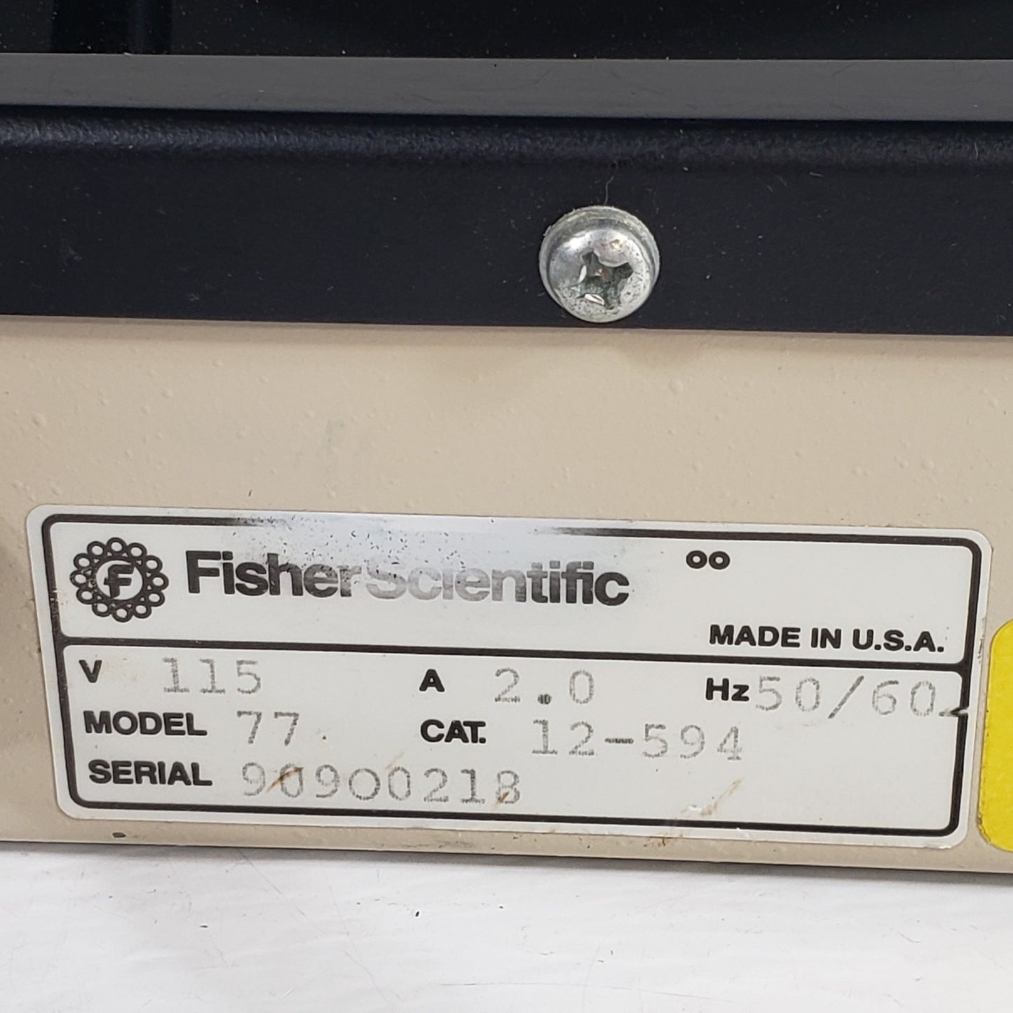 Tested Fisher Scientific 77 Slide Sample Warmer Adjustable Temperature w/ Gauge
