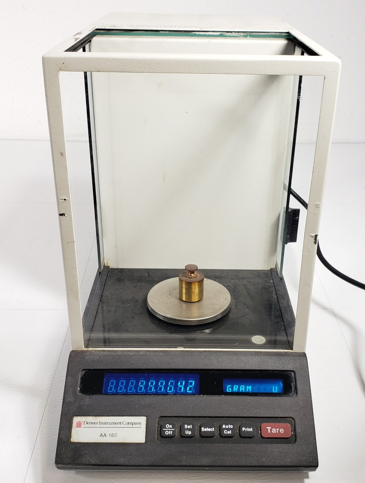 TESTED Denver AA-160 Top Loading Scale Precision Balance w/ Draft Shield