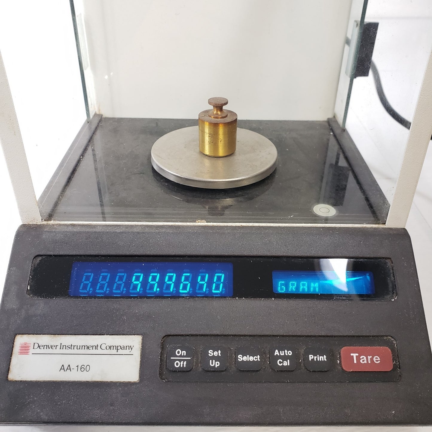 TESTED Denver AA-160 Top Loading Scale Precision Balance w/ Draft Shield