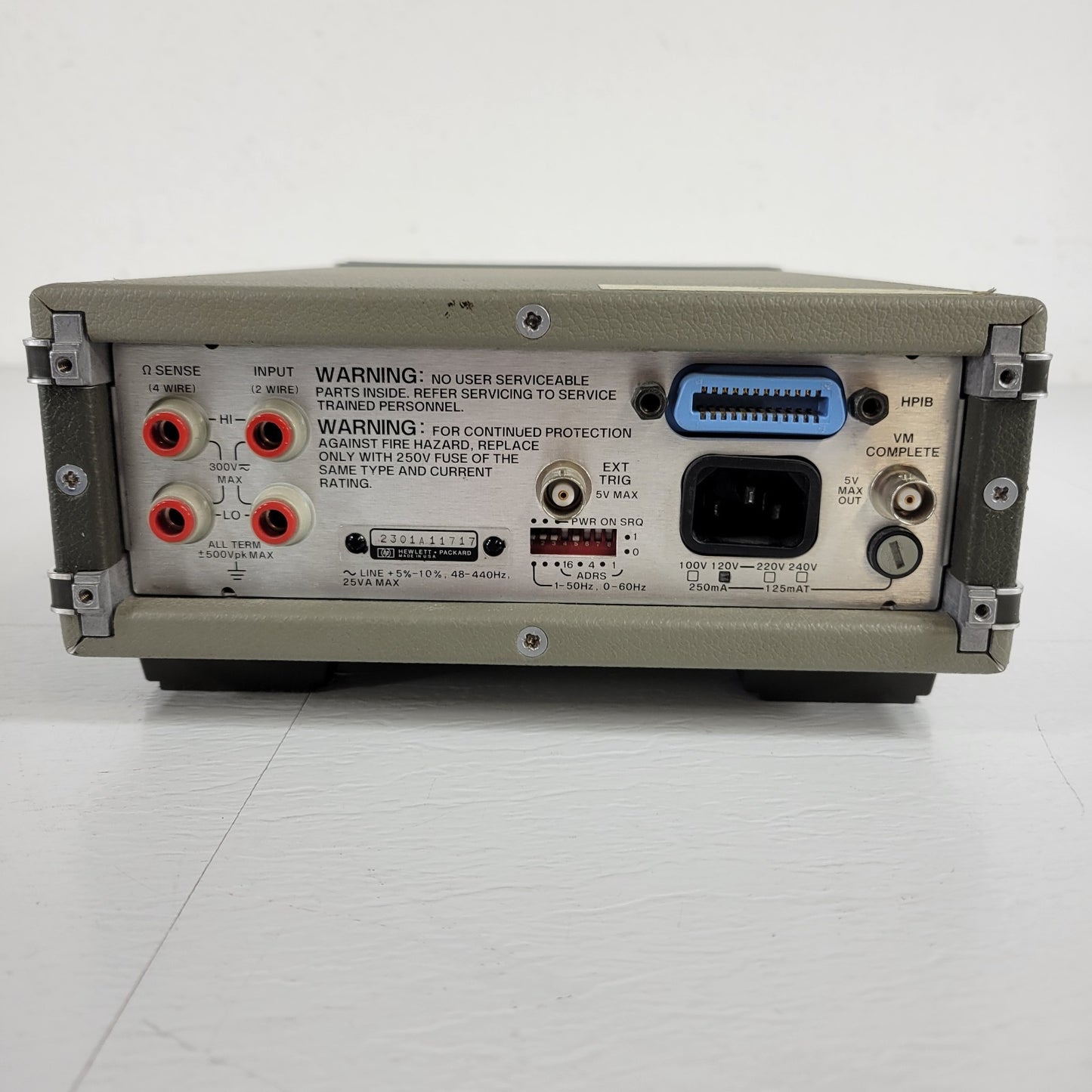TESTED Hewlett Packard HP 3478A Multimeter 5.5-Digit 71 Samples/Sec DC AC RMS