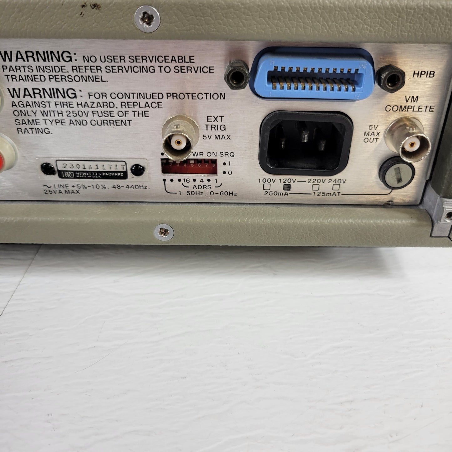 TESTED Hewlett Packard HP 3478A Multimeter 5.5-Digit 71 Samples/Sec DC AC RMS