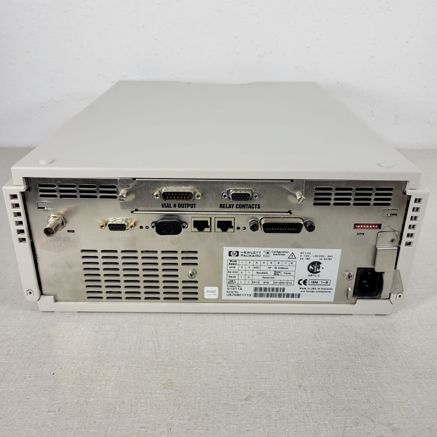 TESTED WORKS HP Hewlett Packard G1311A Quat Pump HPLC Quaternary 1100 Agilent