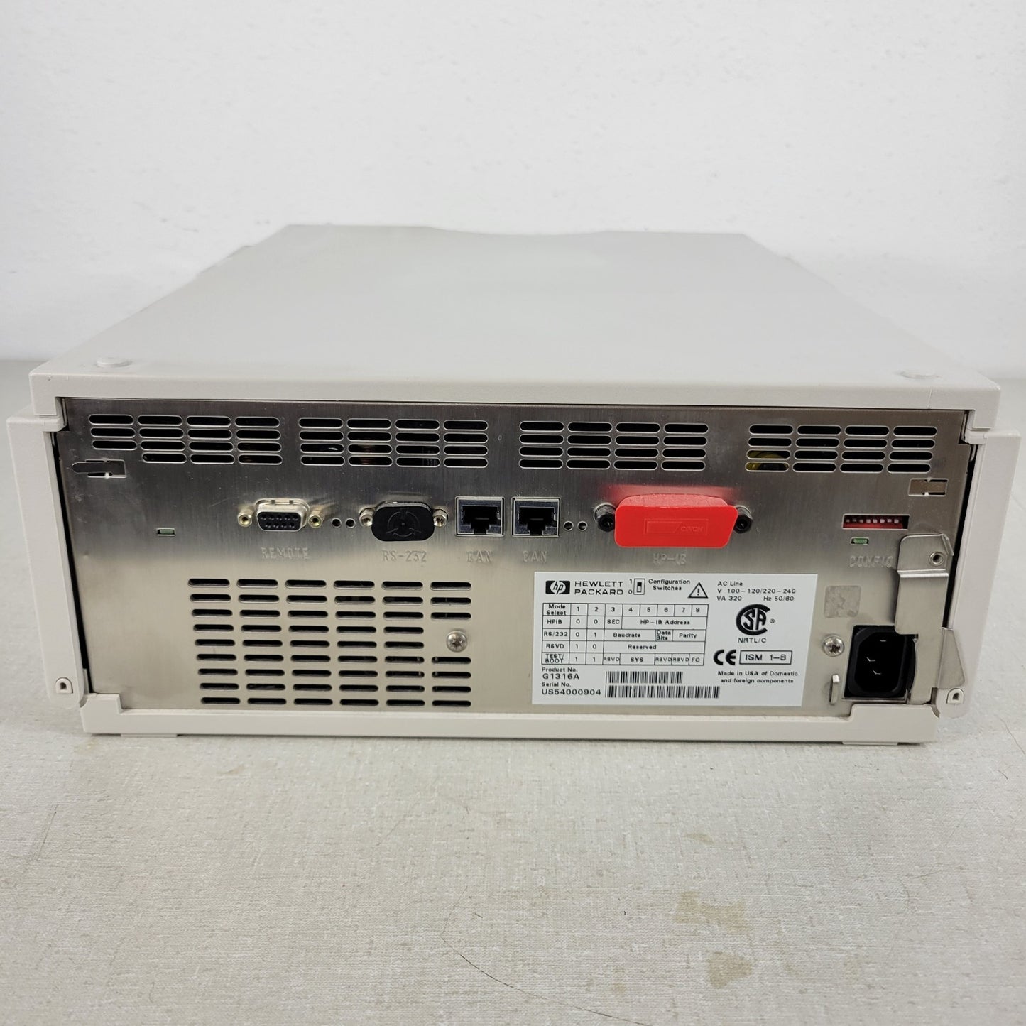 TESTED WORKS HP Hewlett Packard G1316A ColComp Column Compartment Oven HPLC 1100