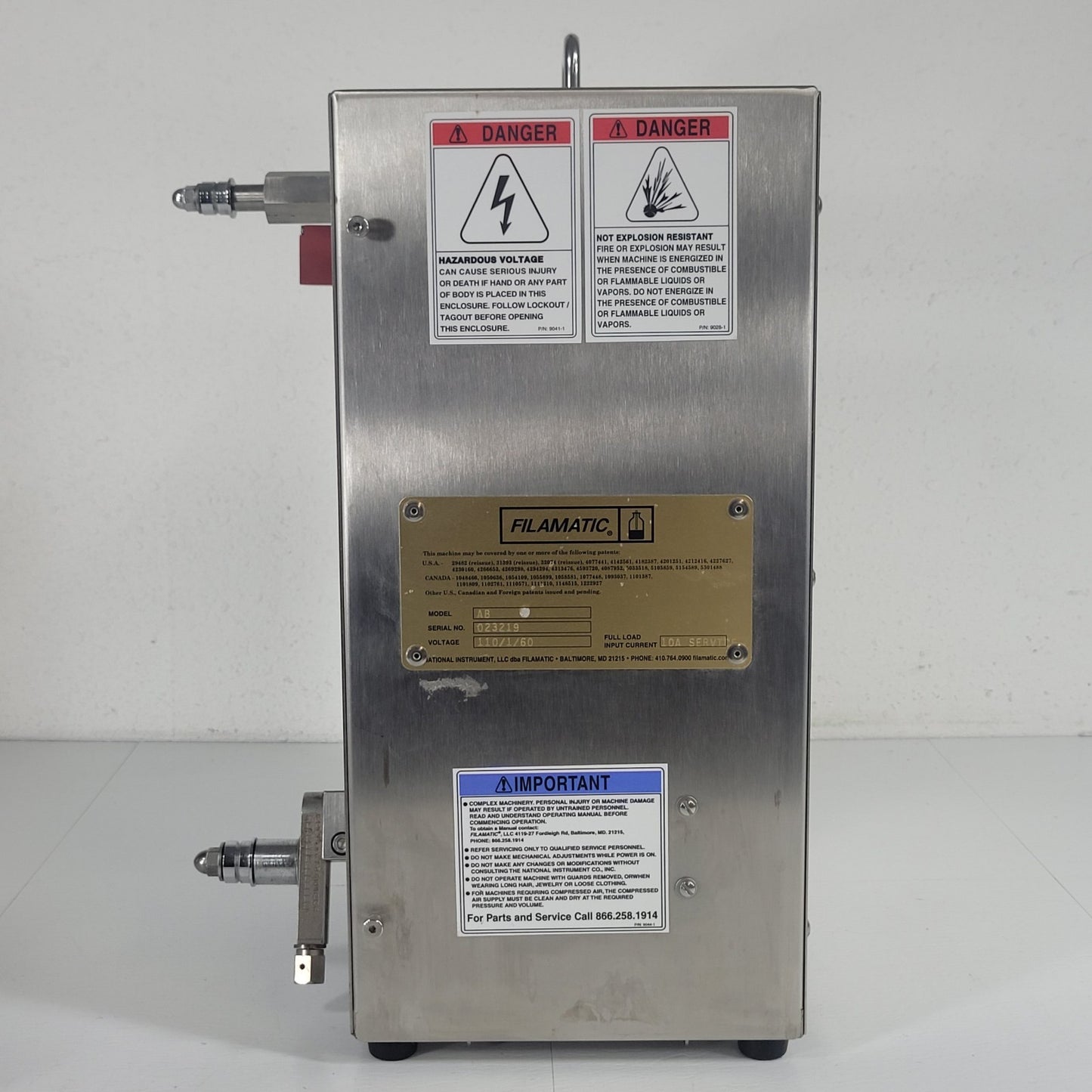 TESTED Filamatic AB Volumetric Vial Liquid Filling System Benchtop Dispenser