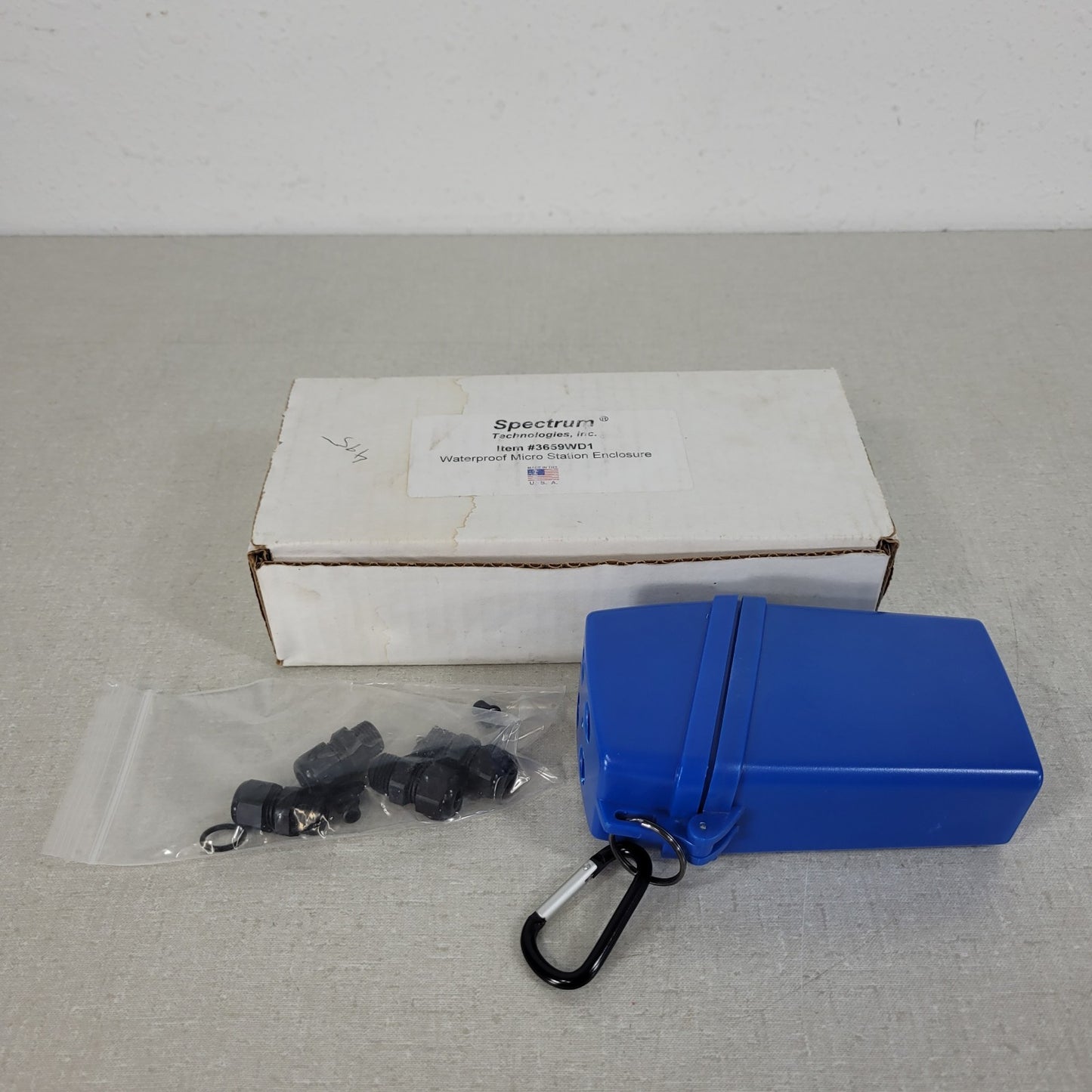 Spectrum 3659WD1 Watchdog Waterproof Micro Station Clamshell Enclosure w/ plugs