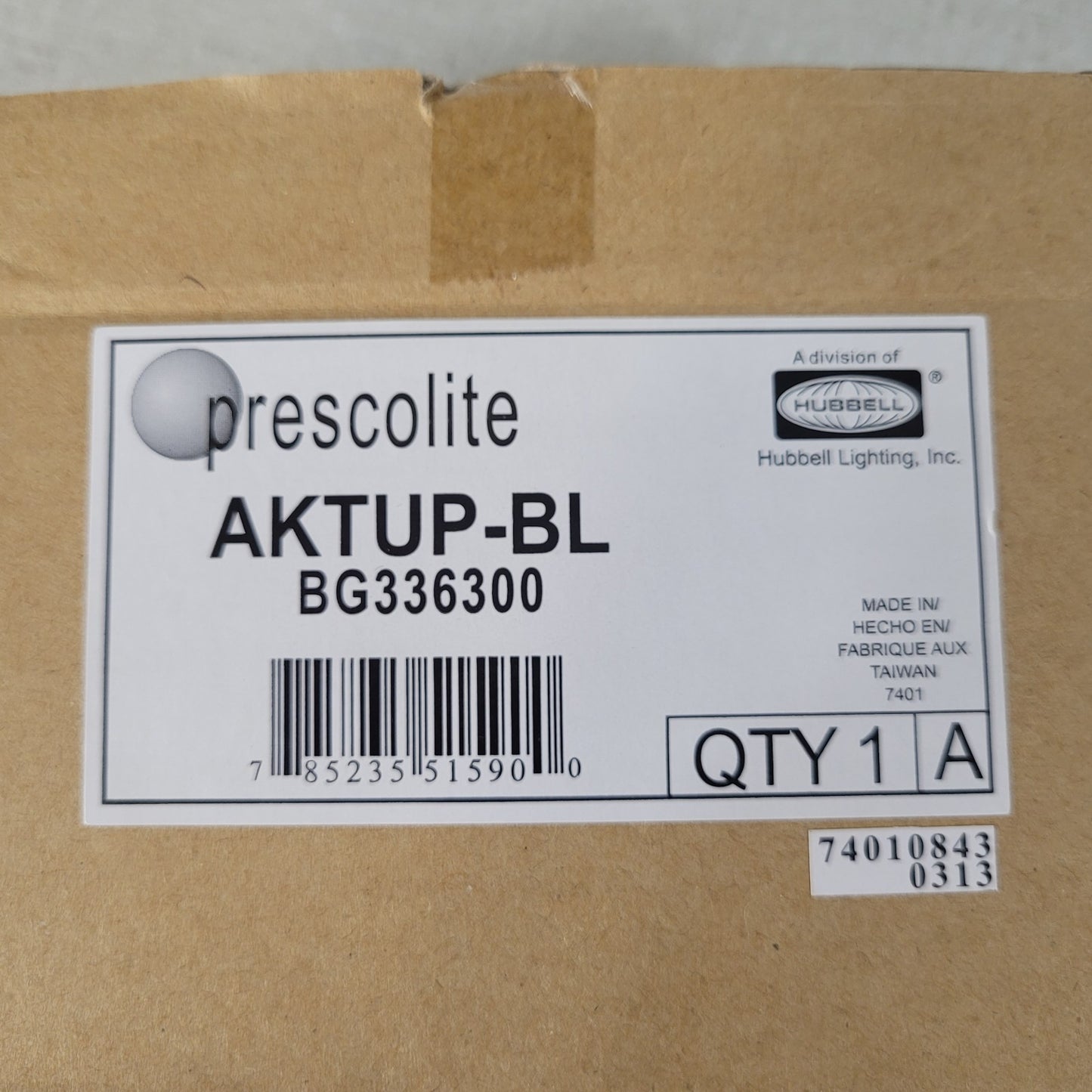Prescolite AKTUP-BL BG336300 Architectural Flat Back Track Head Light Fixture