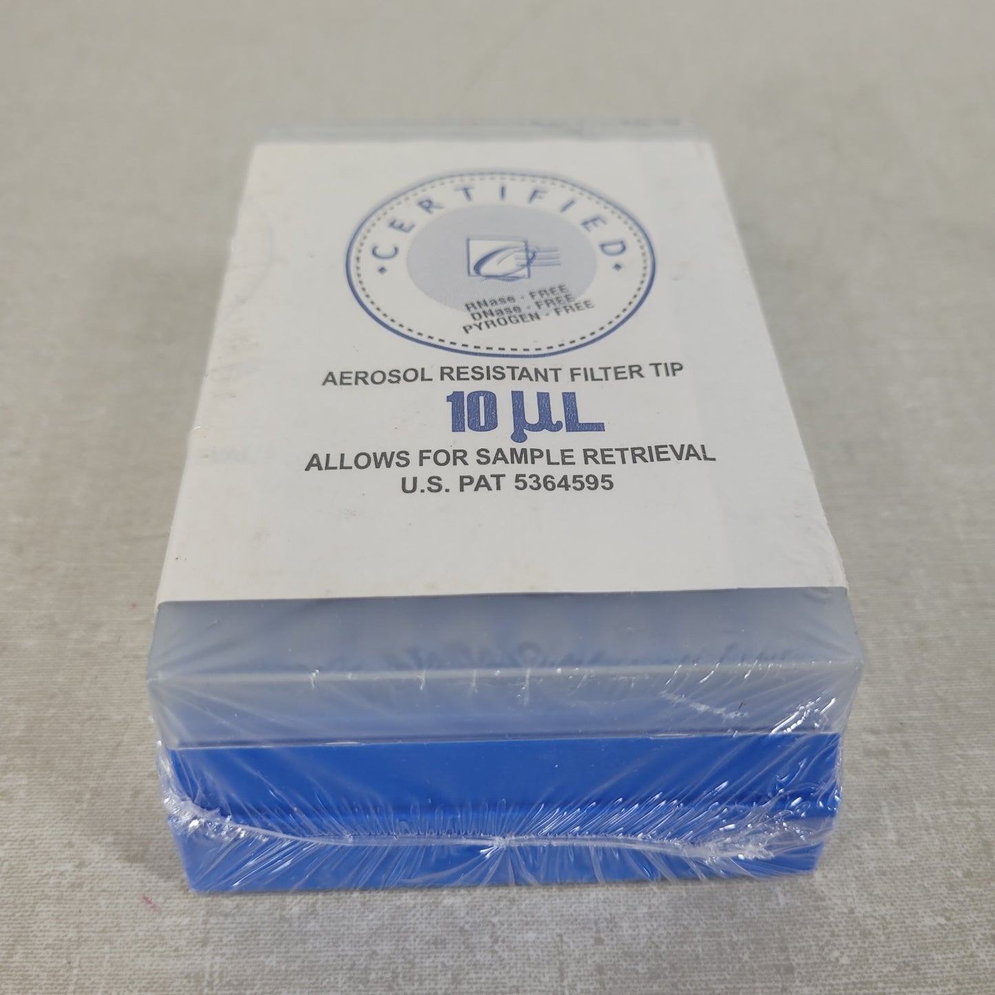 *Lot of 4* CERTIFIED 10µL Aerosol Resistant Filter Pipet Tips Sterile Rack of 96