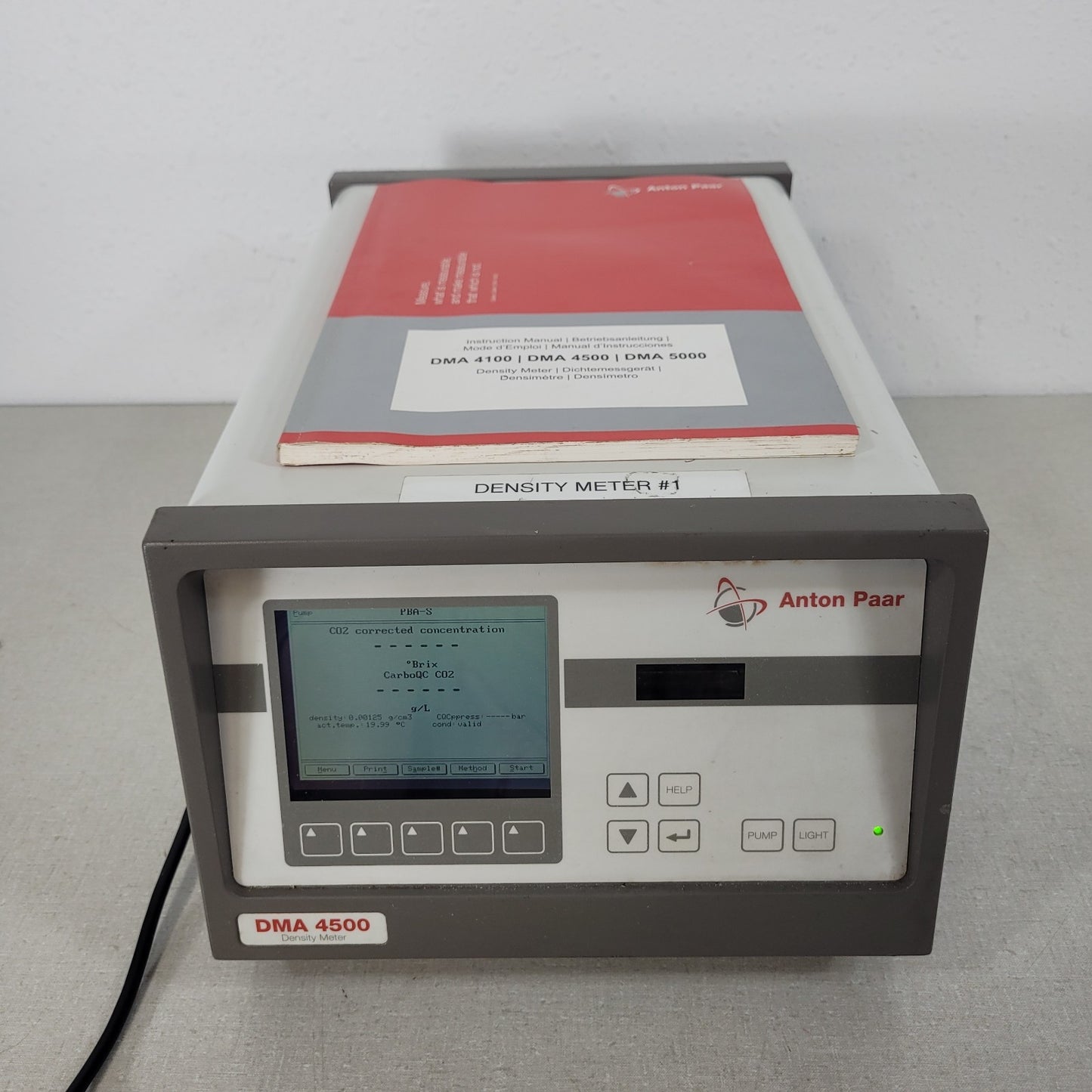 Anton Paar DMA-4500 Digital Liquid Density Meter Oscillating w/ Manual, CD