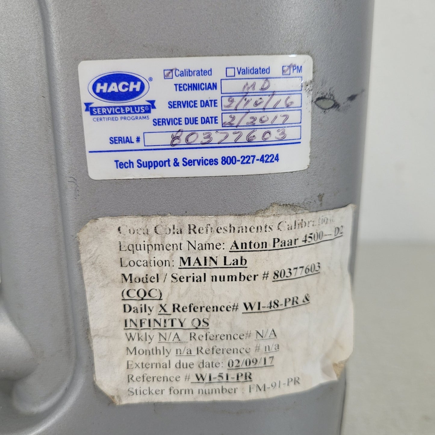 Anton Paar CarboQC Dissolved CO2 Meter & PFD Filling Sample Device w/ Manuals