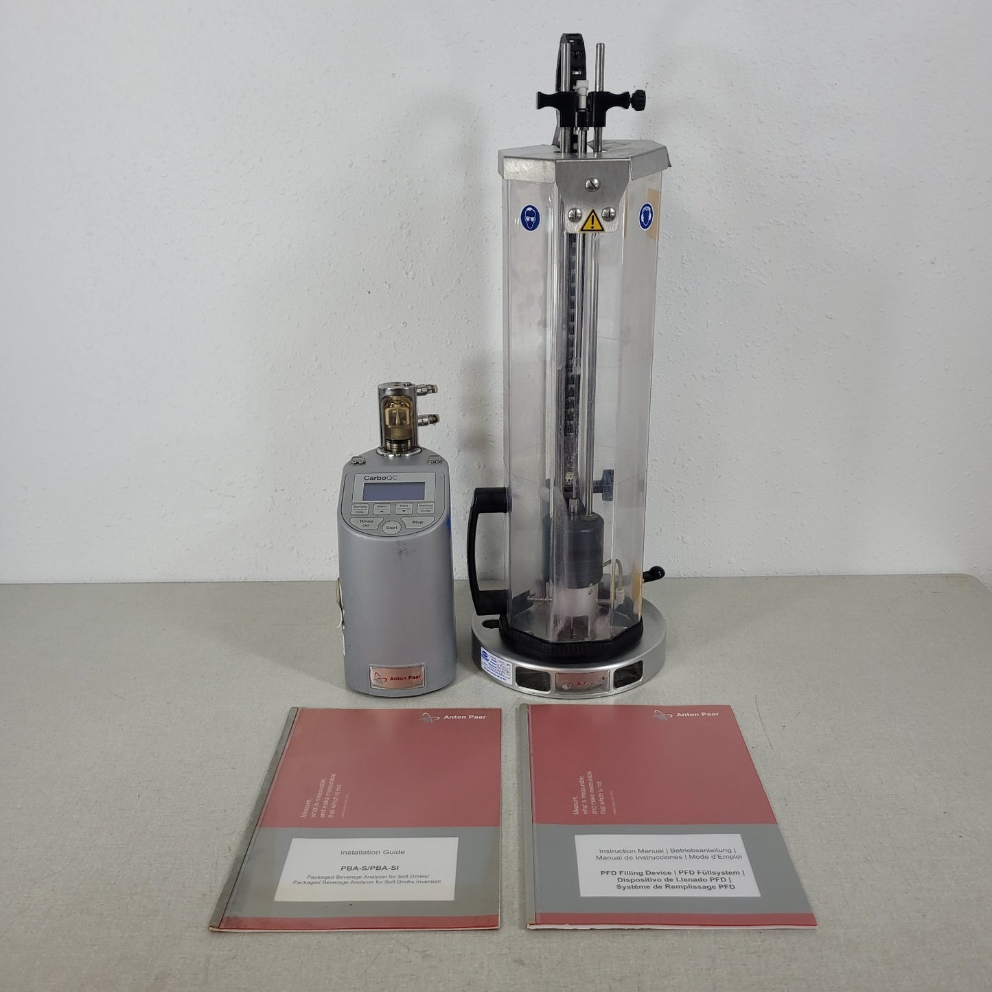 Anton Paar CarboQC Dissolved CO2 Meter & PFD Filling Sample Device w/ Manuals
