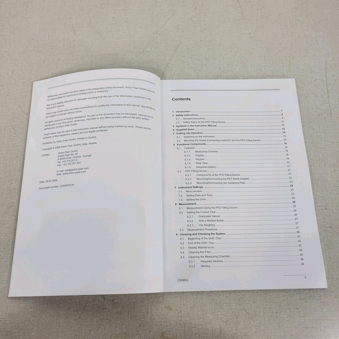 Anton Paar CarboQC Instruction Manual Lab and At-line Beverage Carbonation Meter