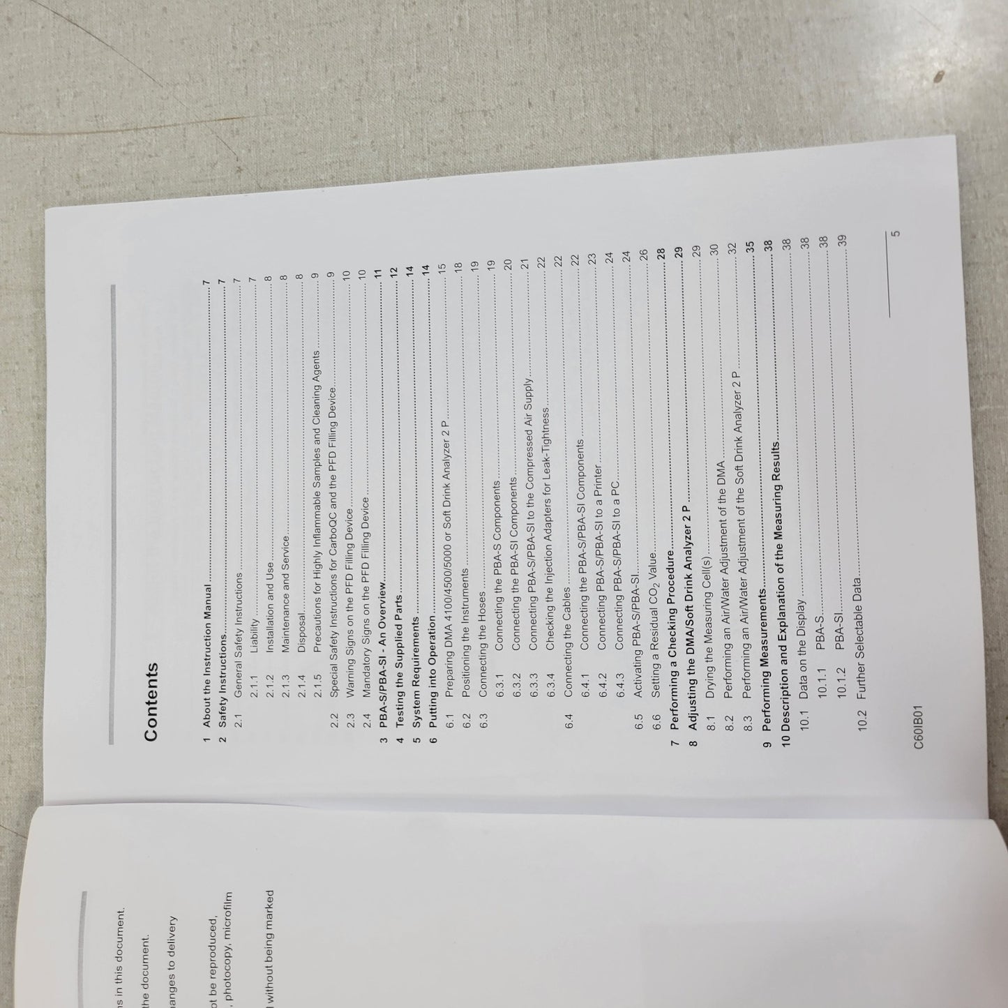 Anton Paar PBA-S/PBA-SI Packed Beverage Analyzer Instruction Manual