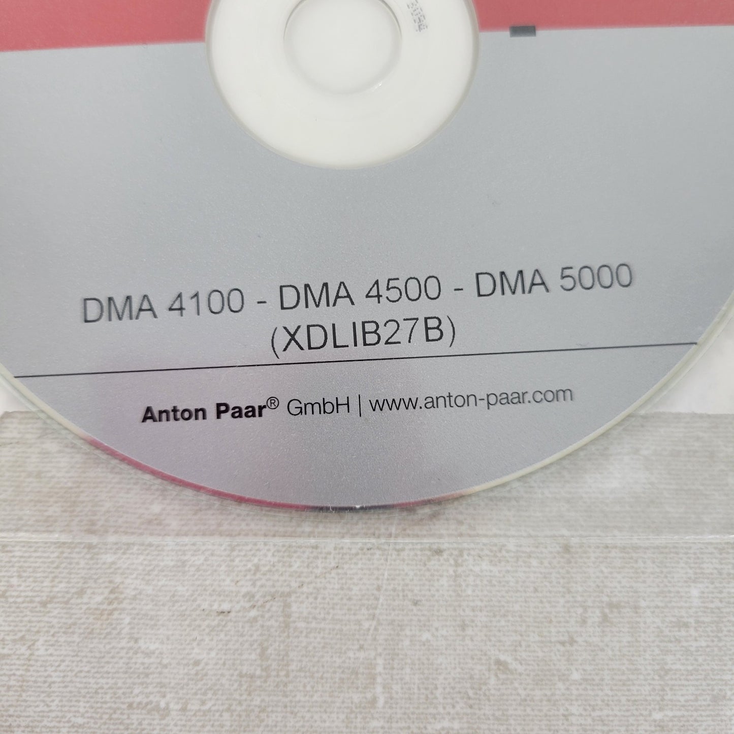 Anton Paar DMA4100 DMA4500 DMA5000 (XDLIB27B) Software CD Disk