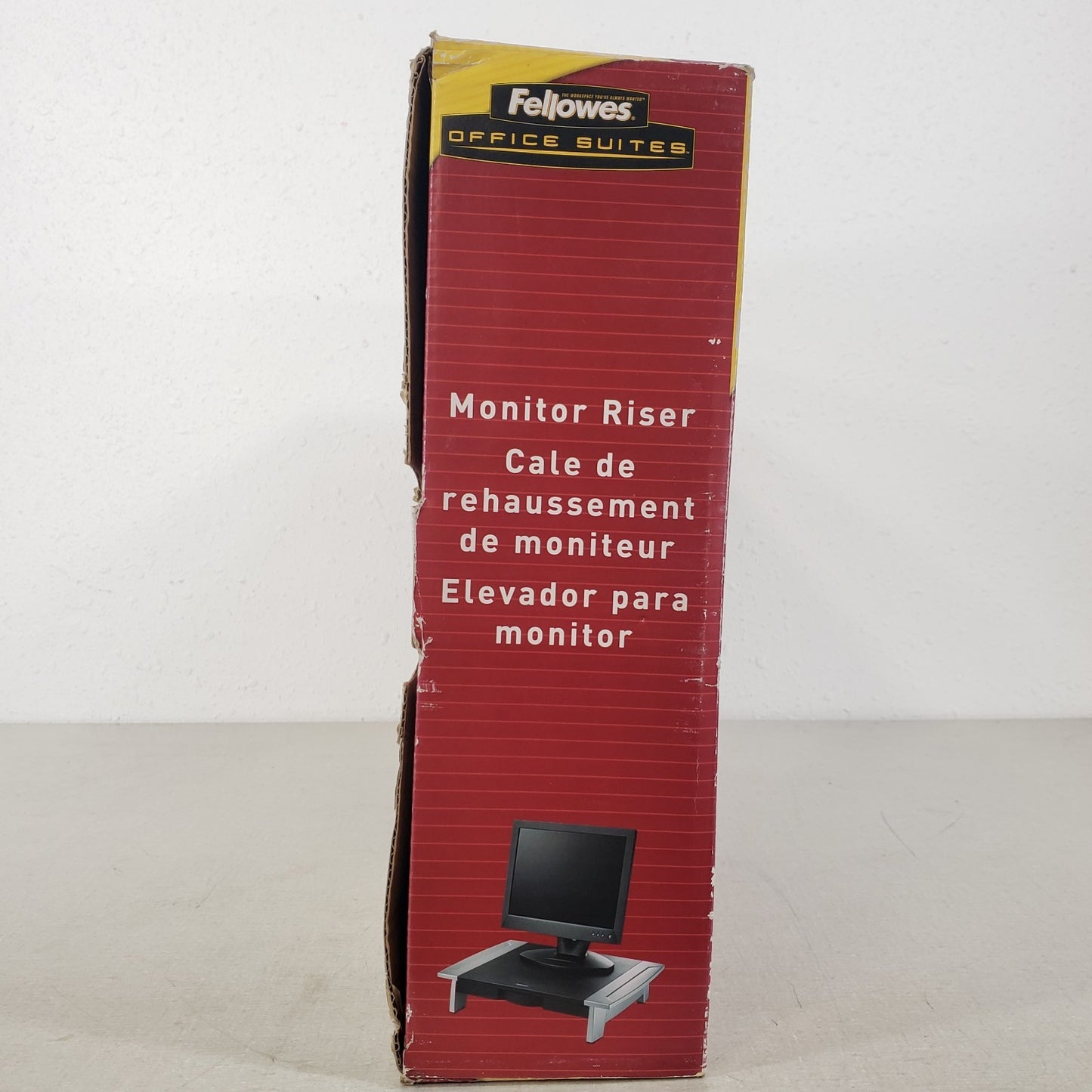 Vintage New In Box Fellowes Monitor Riser 19 x 14 x 6" Storage Drawer