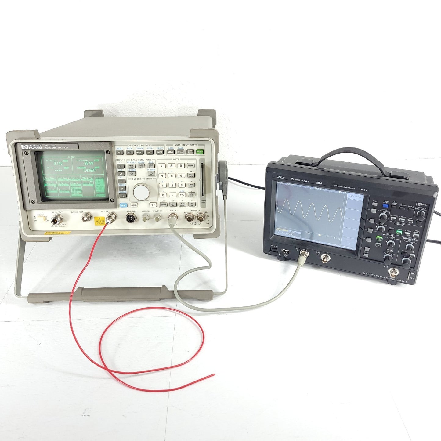 TESTED HP Hewlett Packard 8921A Cell Site Test Set Scope RF Analyzer Tx & Rx
