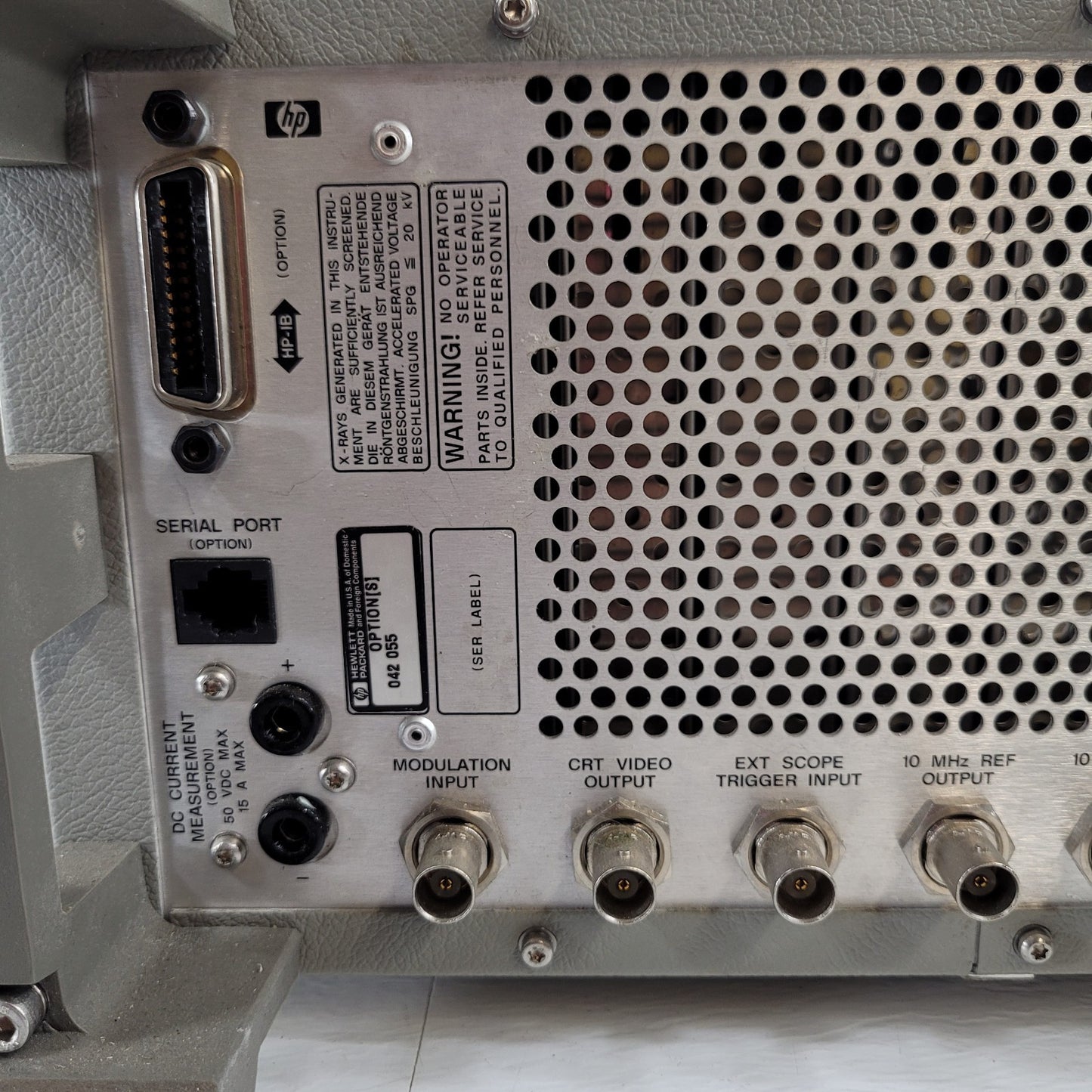 TESTED HP Hewlett Packard 8921A Cell Site Test Set Scope RF Analyzer Tx & Rx