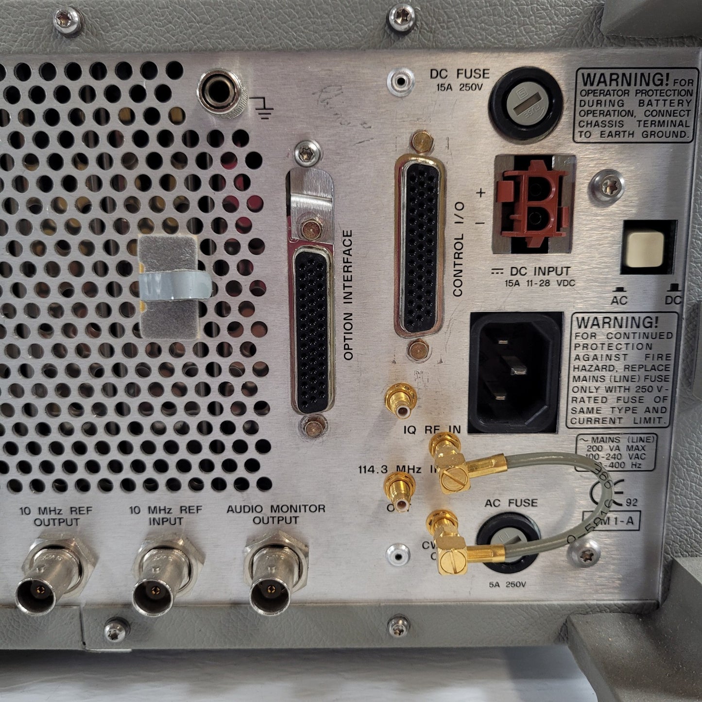 TESTED HP Hewlett Packard 8921A Cell Site Test Set Scope RF Analyzer Tx & Rx