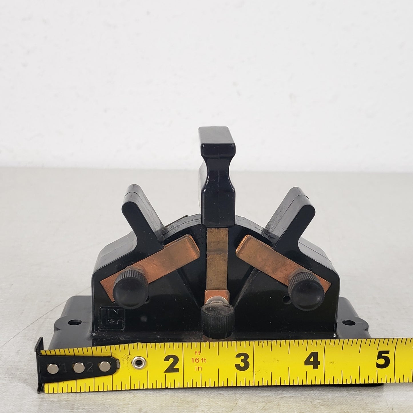 Vintage Leeds & Northrup Double Pole Bakelite Electric Knife Switch