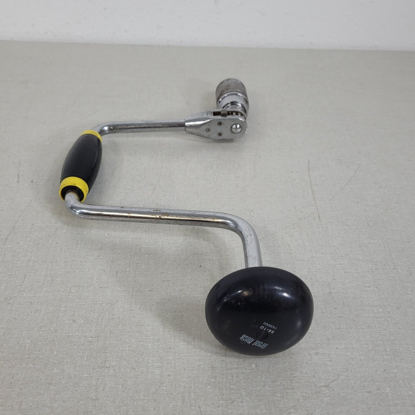 FOR PARS Great Neck BR10 14" Sweep Yellow Ratcheting Bit Brace Hand Drill