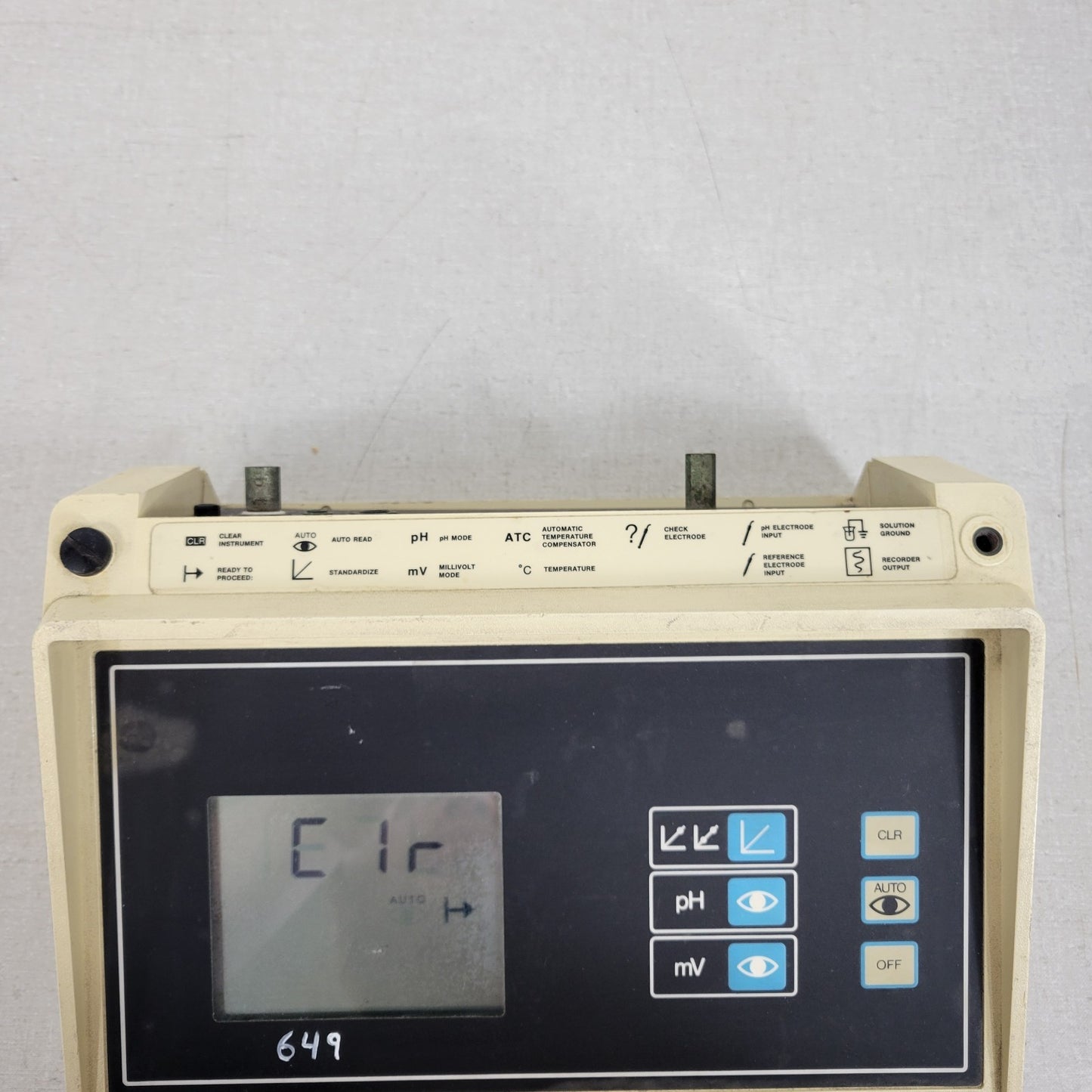 Beckman PHI 31 Precision Digital Display pH Meter Battery Powered 9V DC