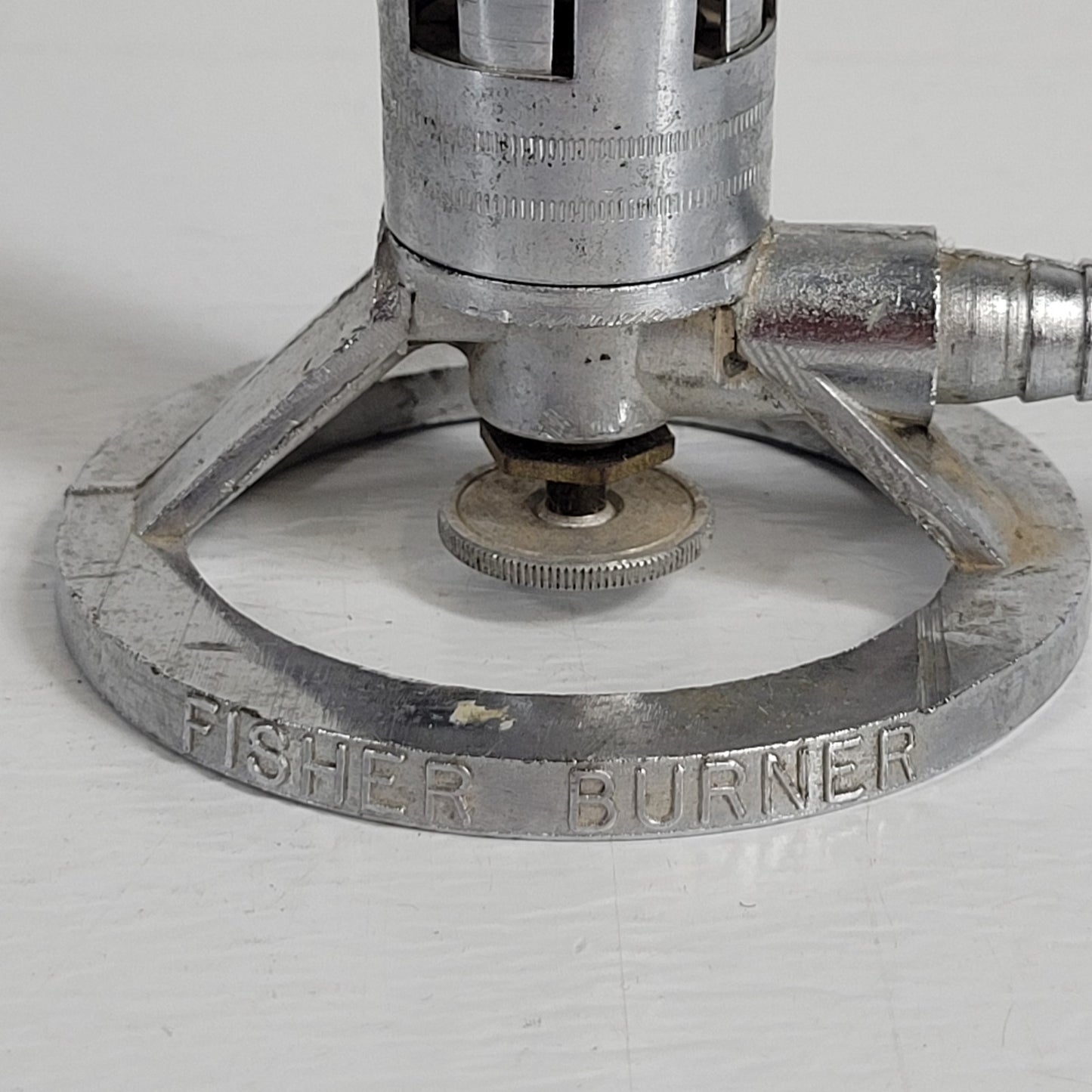 Vintage FISHER Accuflame Lab Bunsen Burner Gas 1201 2 8" Tall 1/4 NPT