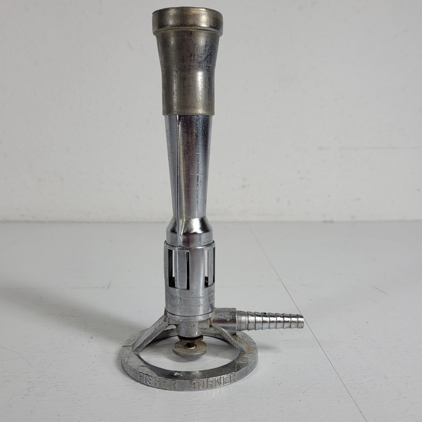 Vintage FISHER Accuflame Lab Bunsen Burner Gas 1201 2 8" Tall 1/4 NPT