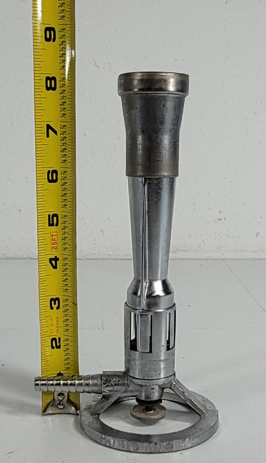 Vintage FISHER Accuflame Lab Bunsen Burner Gas 1201 2 8" Tall 1/4 NPT