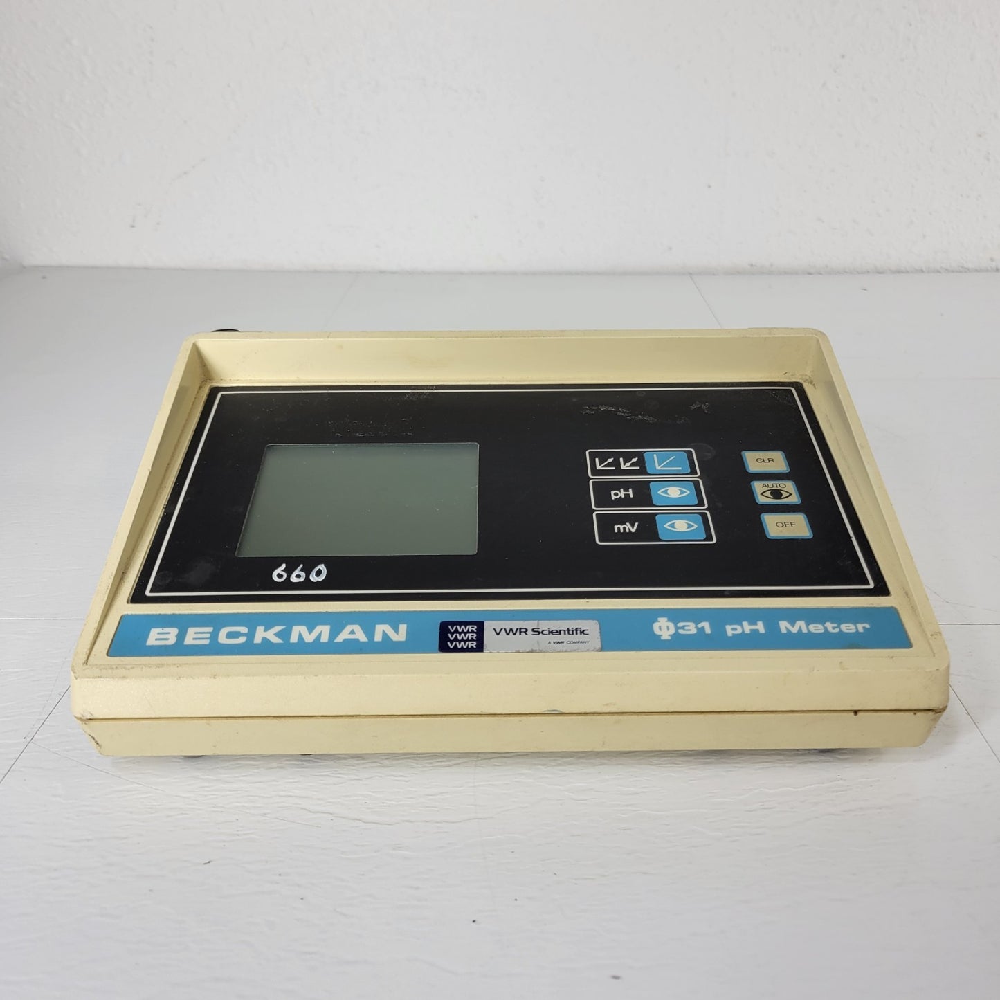 PARTS- Beckman PHI 31 Precision Digital Display pH Meter Battery Powered 9V DC