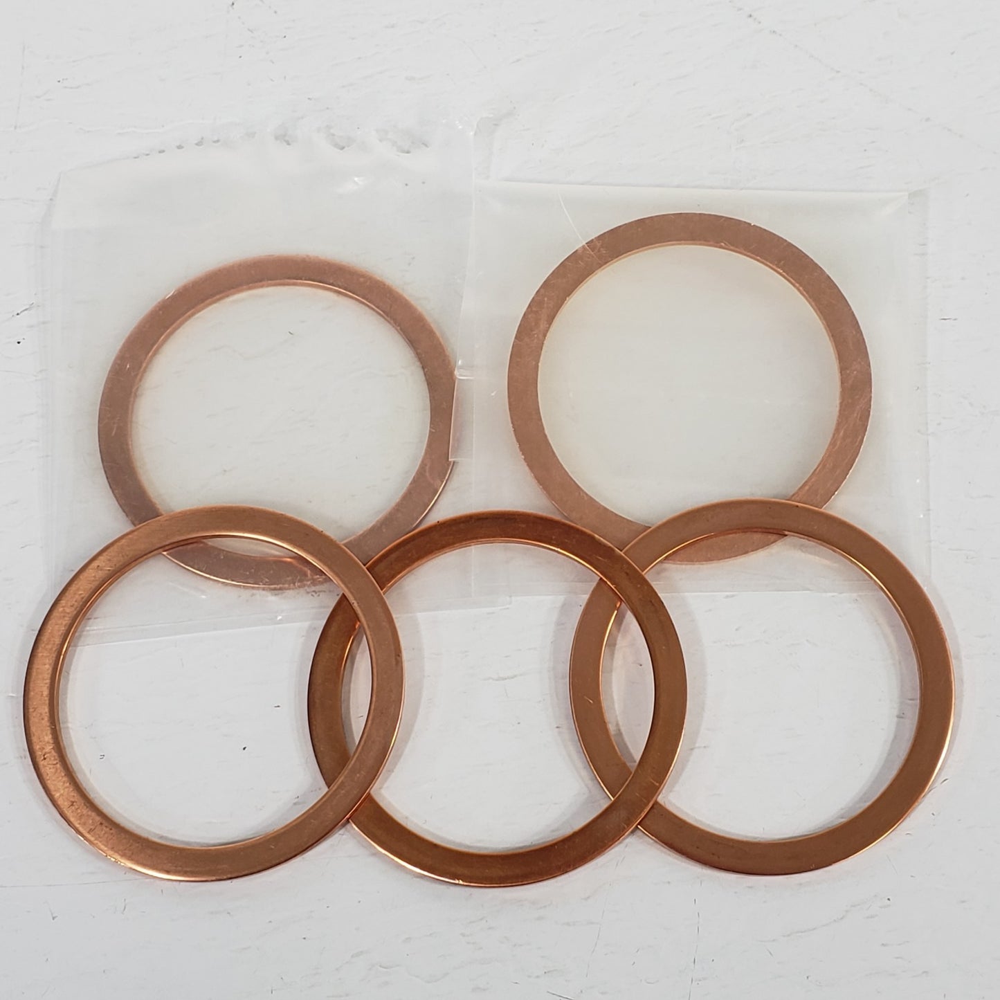DN50CF 3.38" CF Conflat Copper Gasket For High Vacuum Knife Edge Seal (Lot Of 7)